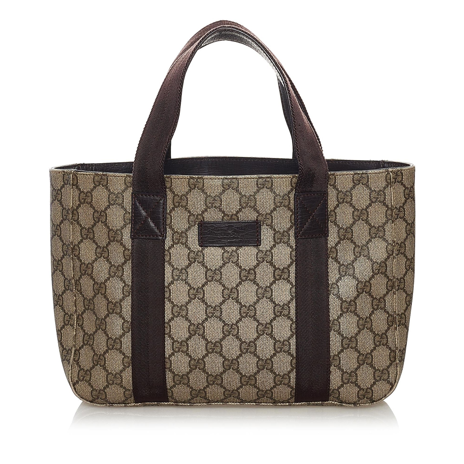Gucci GG Supreme SHG Canvas Brown Tote Bag 13