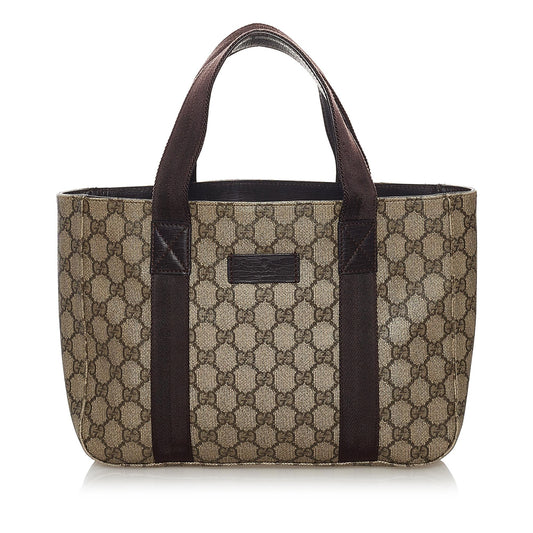 Gucci GG Supreme SHG Canvas Brown Tote Bag 13