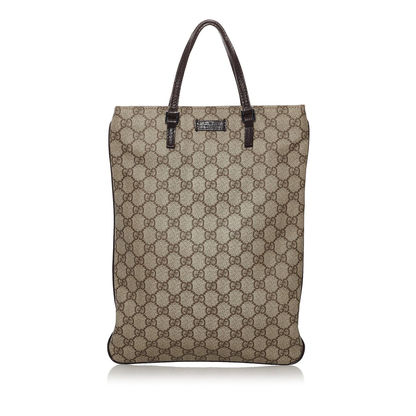 Gucci GG Supreme SHG Canvas Black Brown Tote Bag