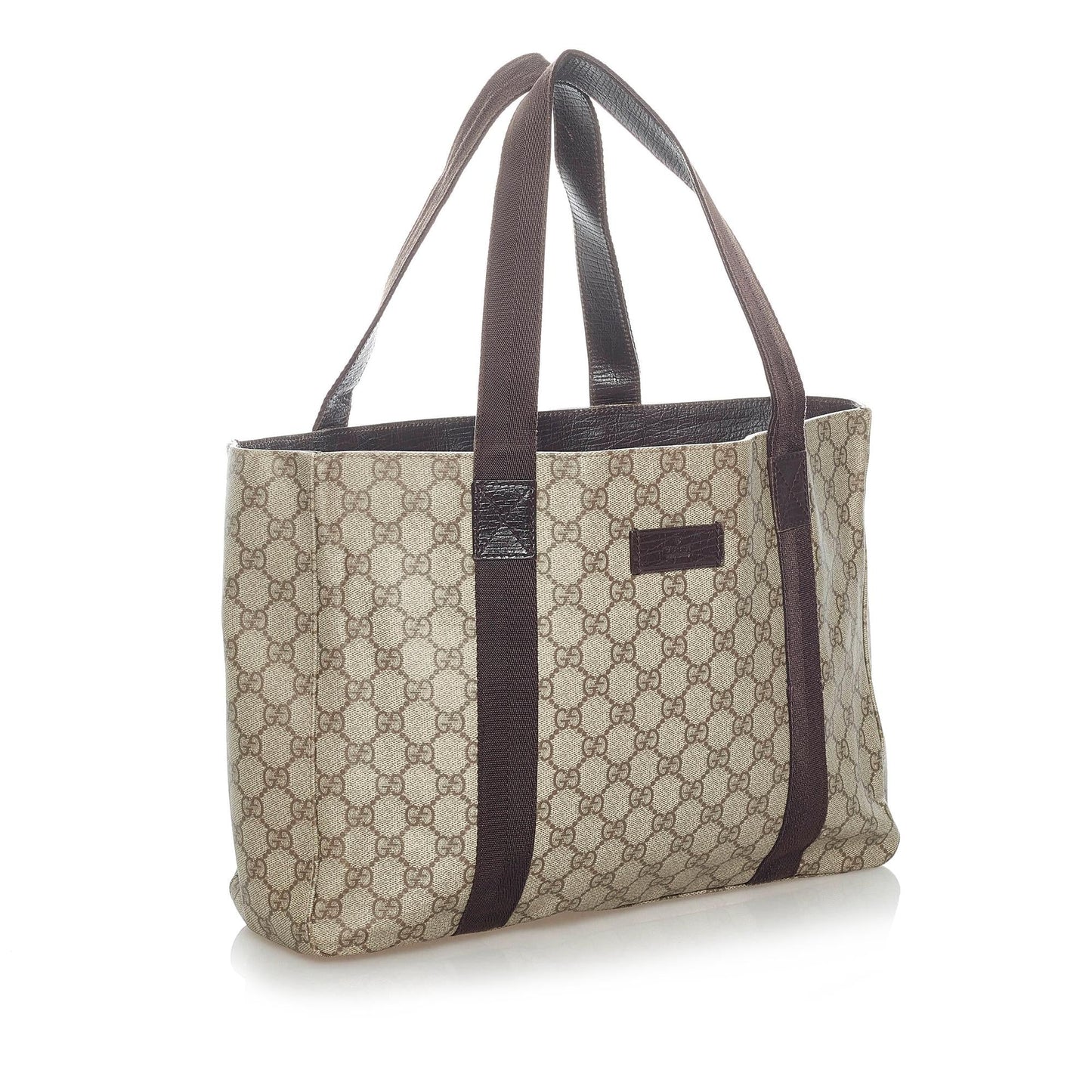 Gucci GG Supreme SHG Canvas Brown Tote Bag Bag Shg