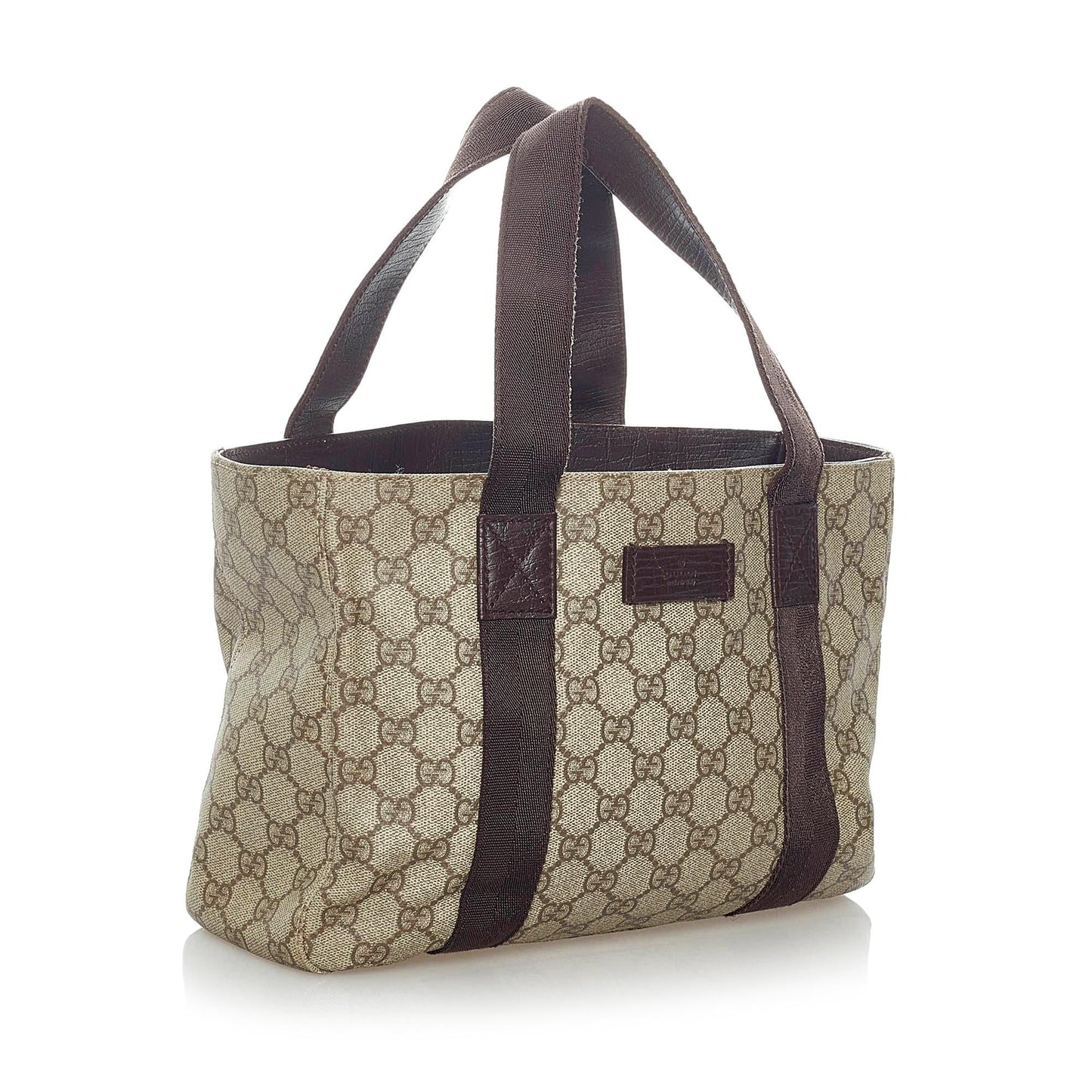 Gucci GG Supreme SHG Canvas Brown Tote Bag 3