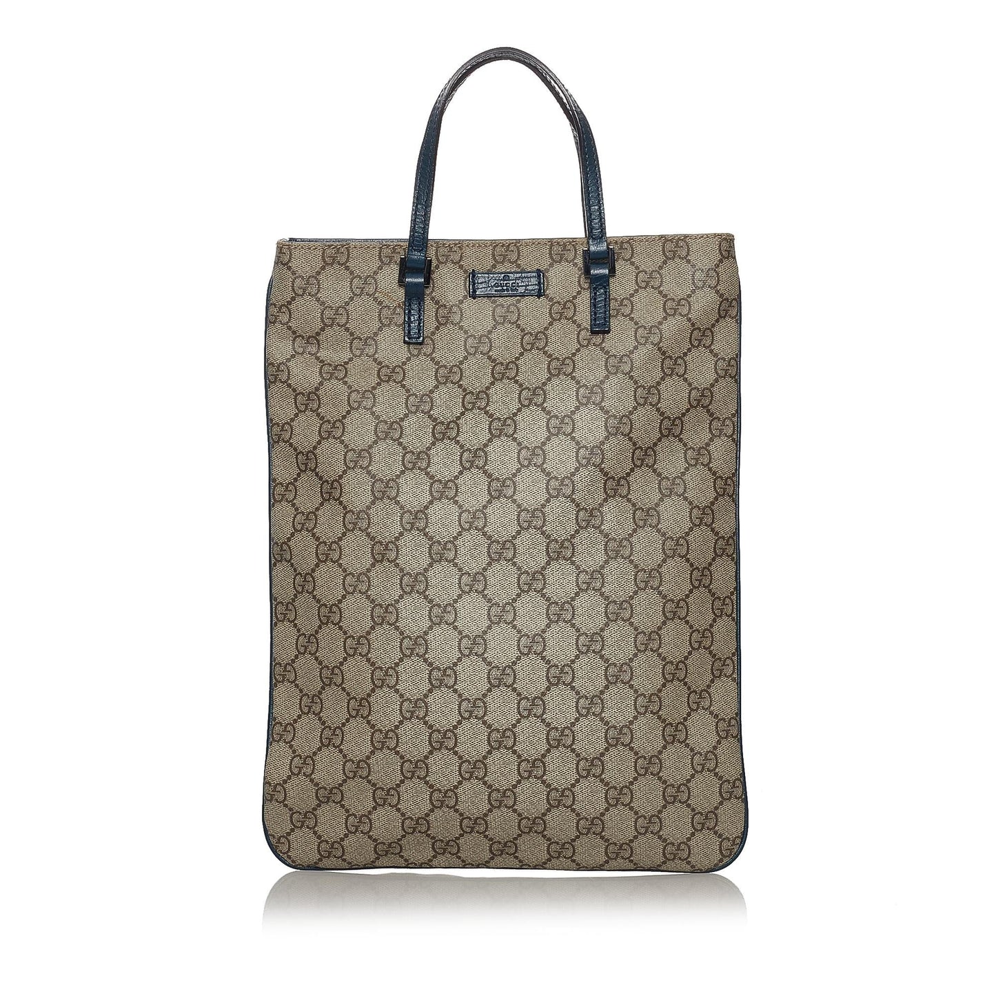 Gucci GG Supreme SHG Canvas Black Brown Tote Bag Bag Shg
