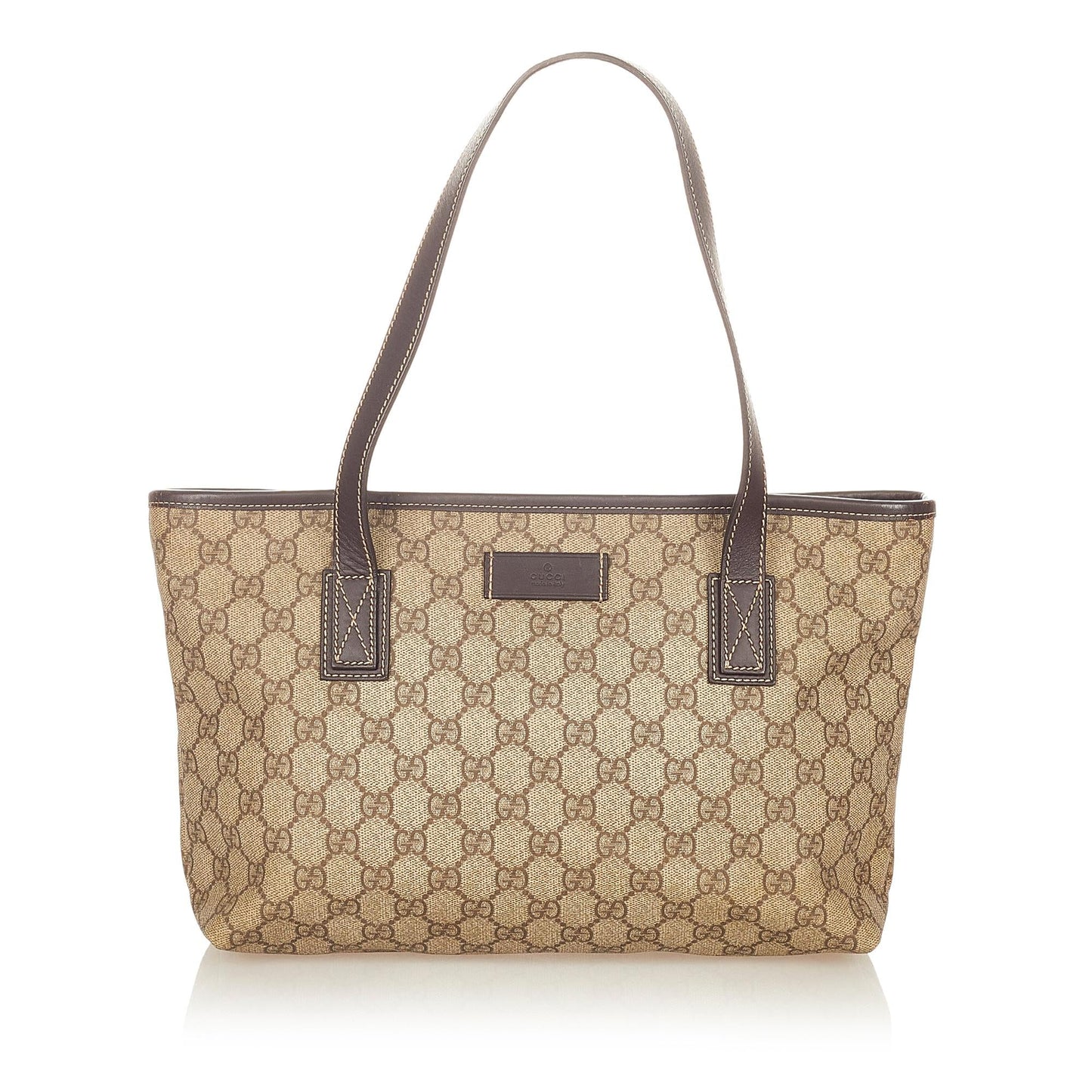 Gucci GG Supreme SHG Canvas Brown Tote Bag 5