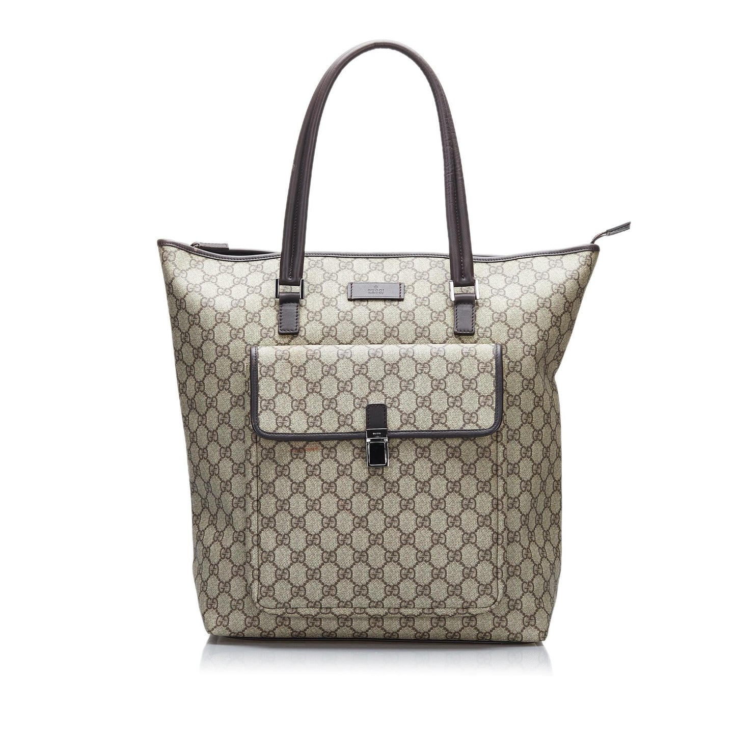 Gucci GG Supreme SHG-lNfymE Canvas Brown Tote Bag