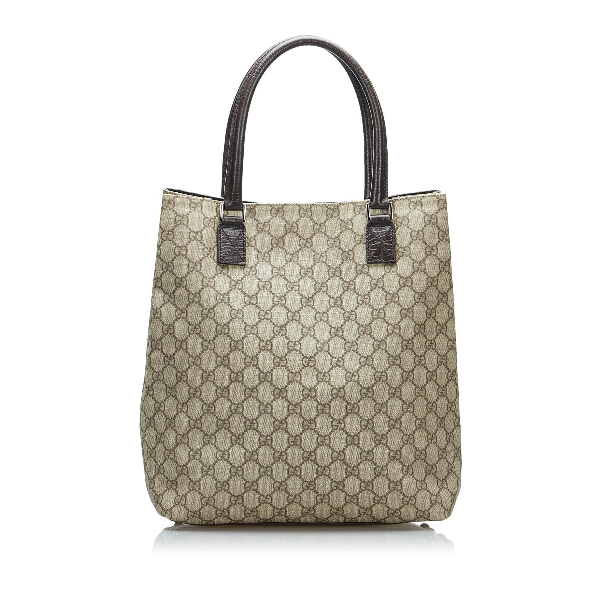 Gucci GG Supreme SHG-lMQyOt Canvas Brown Tote Bag