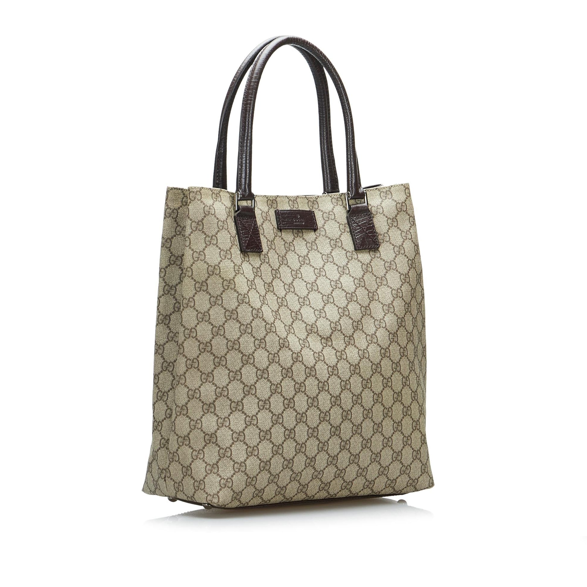 Gucci GG Supreme SHG-lMQyOt Canvas Brown Tote Bag