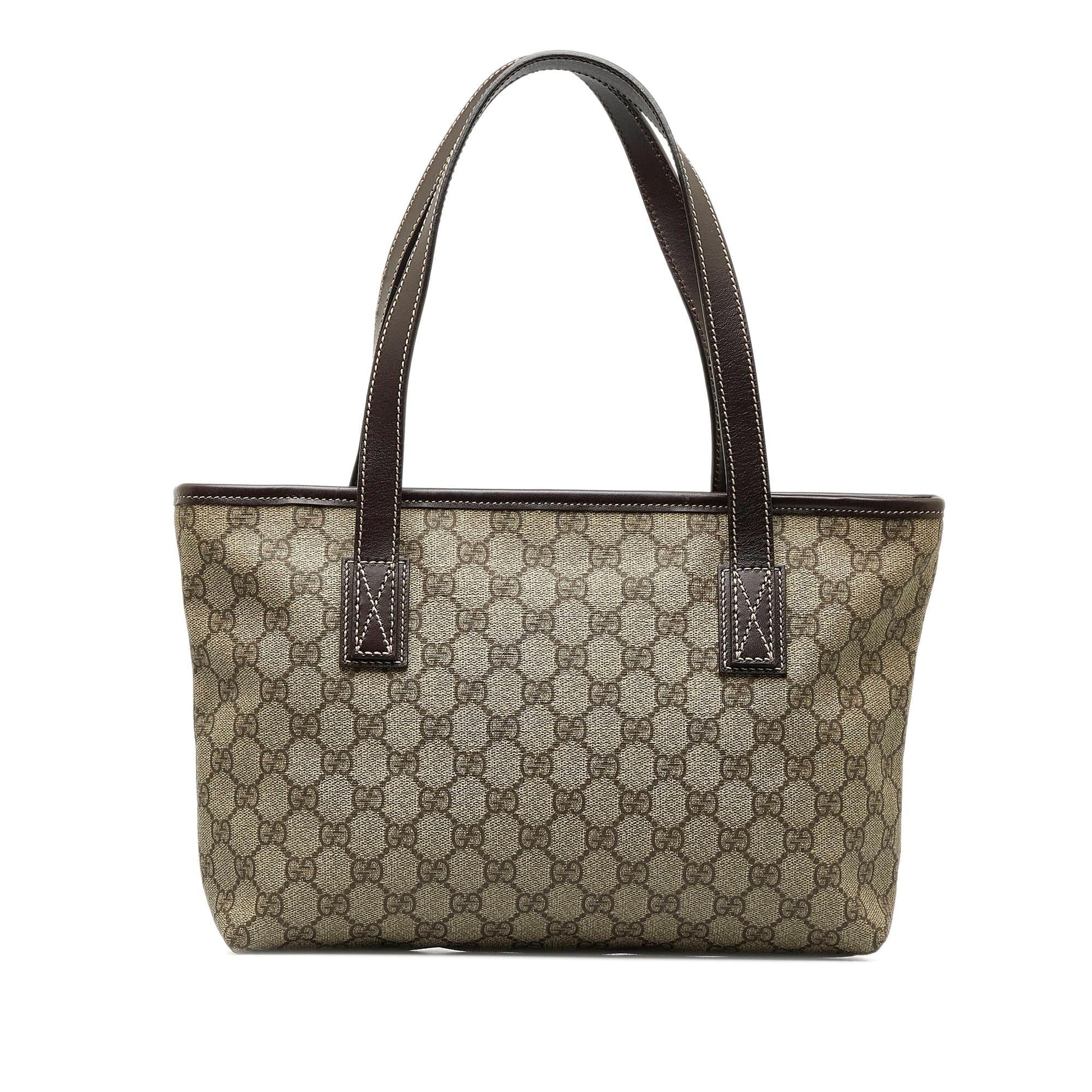 Gucci GG Supreme SHG-DG3vwT Canvas Brown Tote Bag