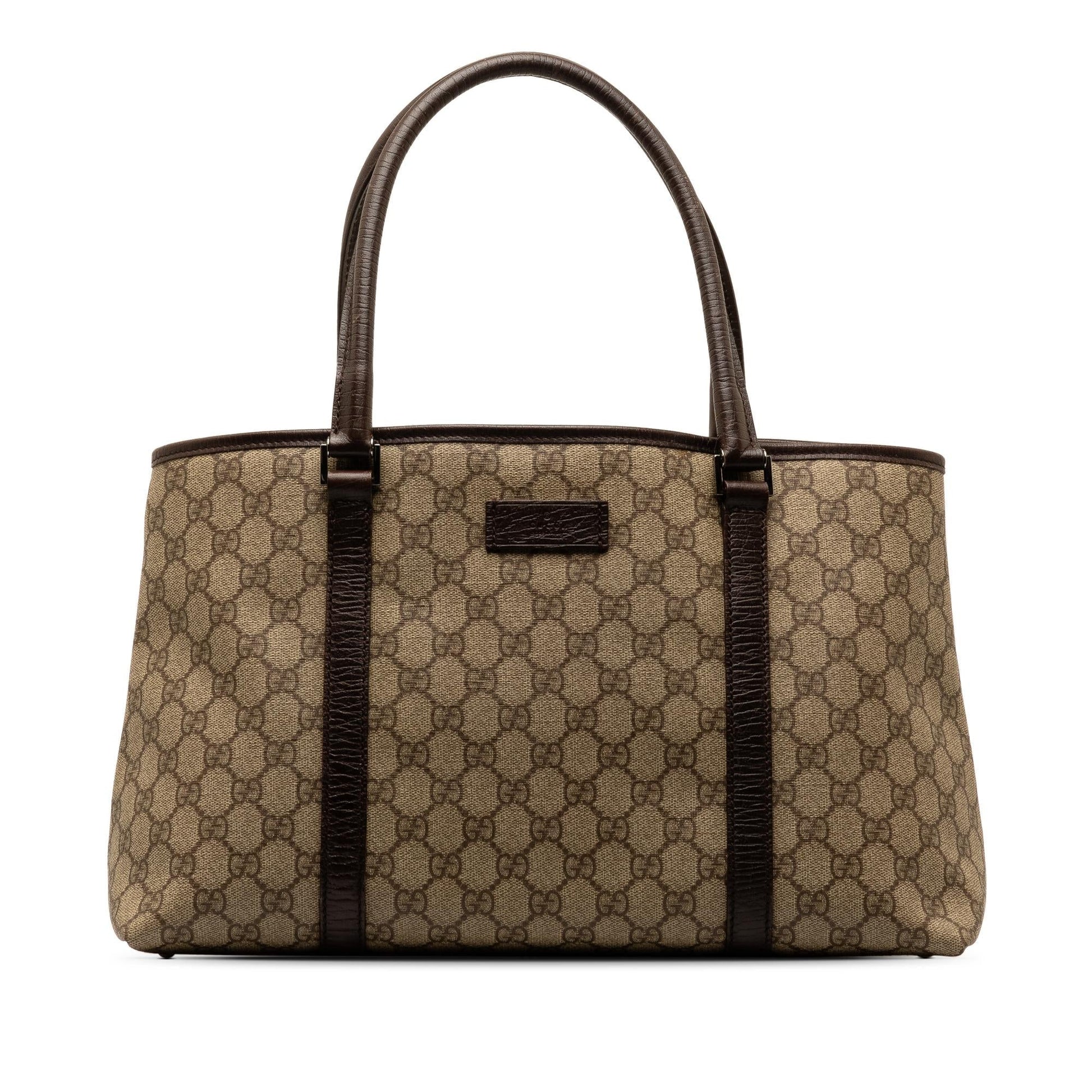 Gucci GG Supreme SHG-qUCBpW Canvas Brown Tote Bag
