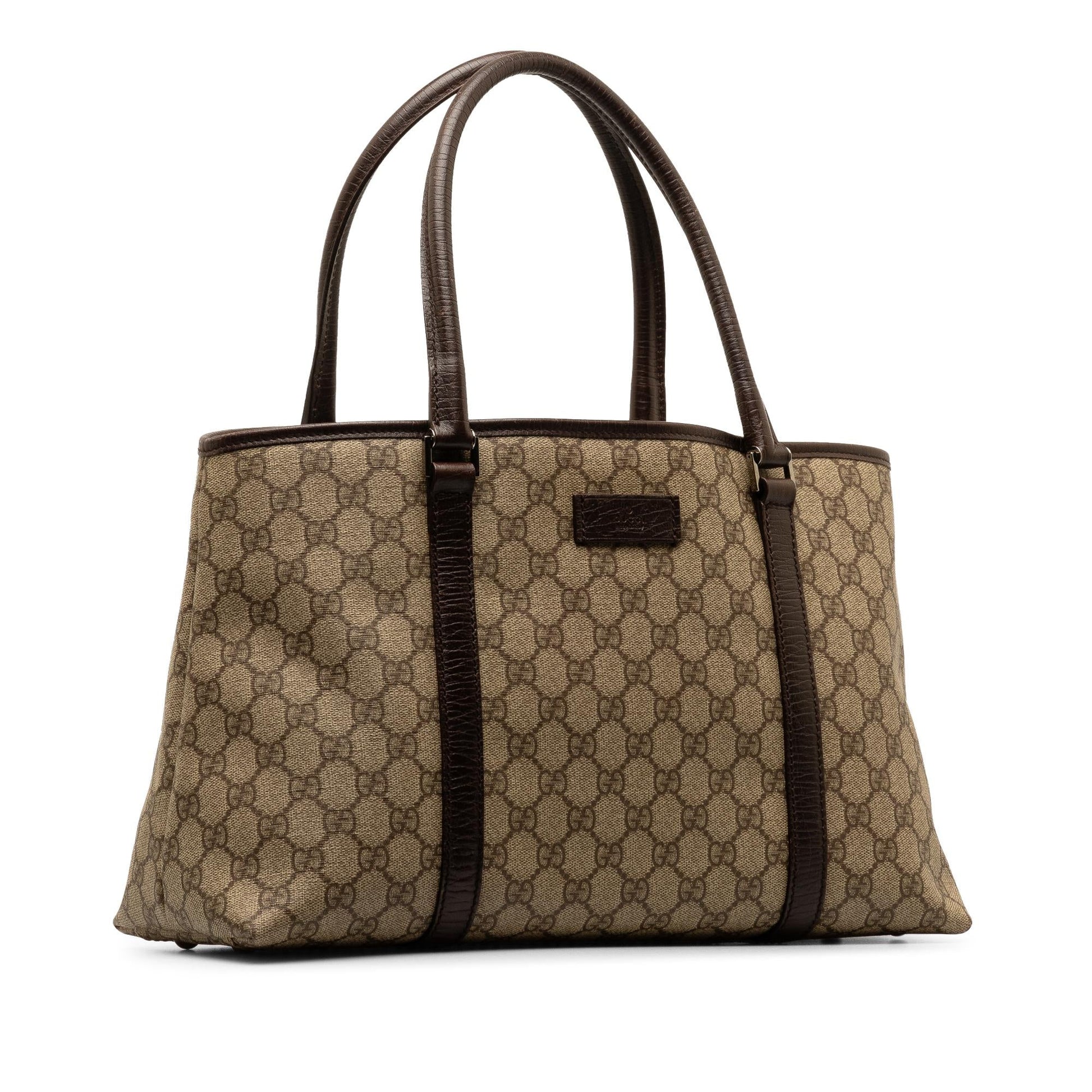 Gucci GG Supreme SHG-qUCBpW Canvas Brown Tote Bag