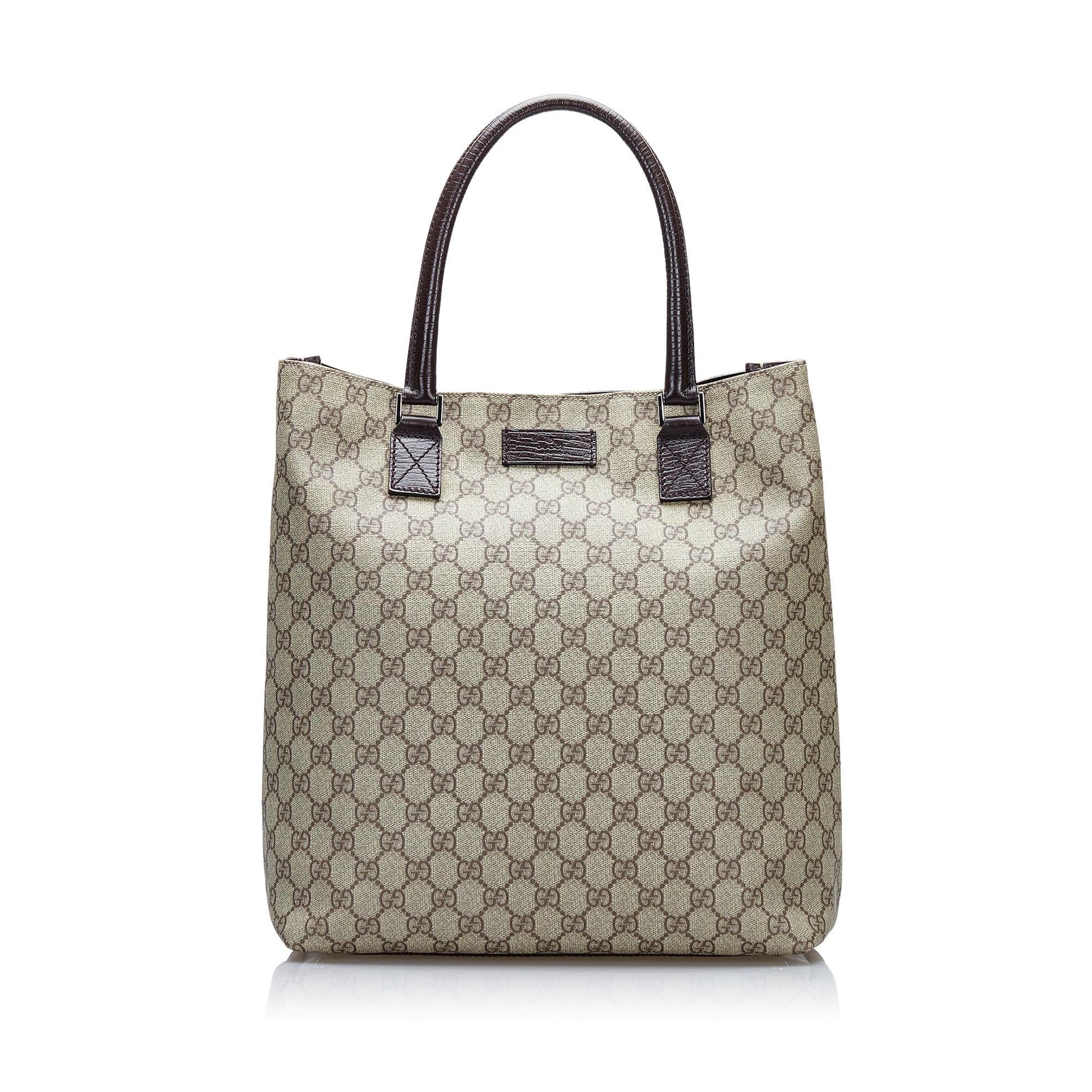 Gucci GG Supreme SHG Canvas Brown Tote Bag Tote Shg