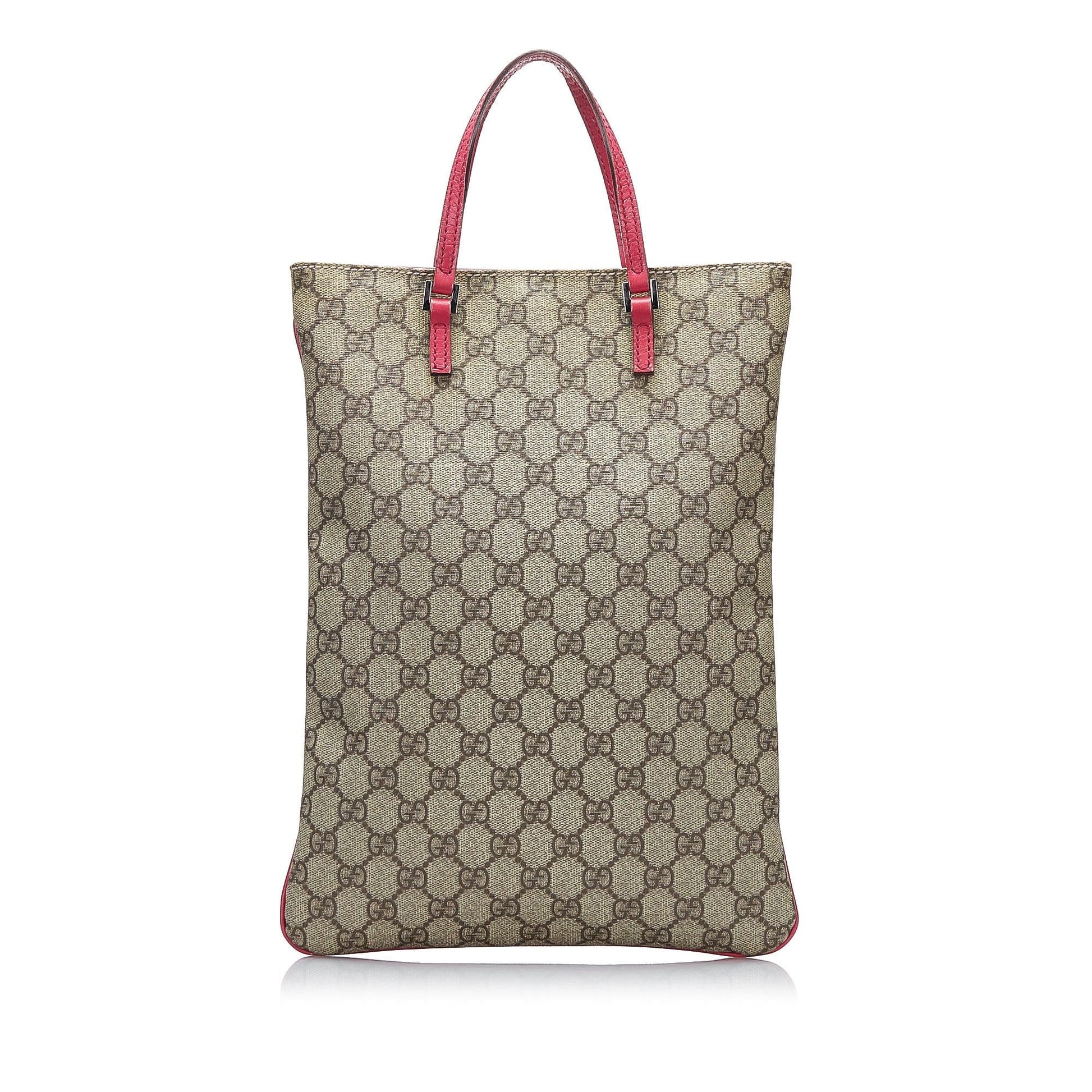 Gucci GG Supreme SHG-zplVP4 Canvas Brown Tote Bag
