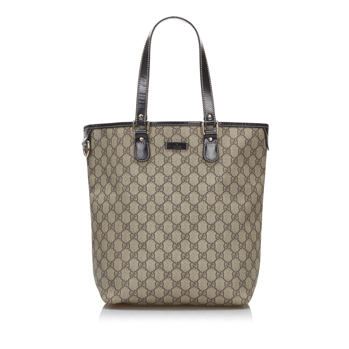 Gucci GG Supreme SHG-efyCC5 Canvas Brown Tote Bag
