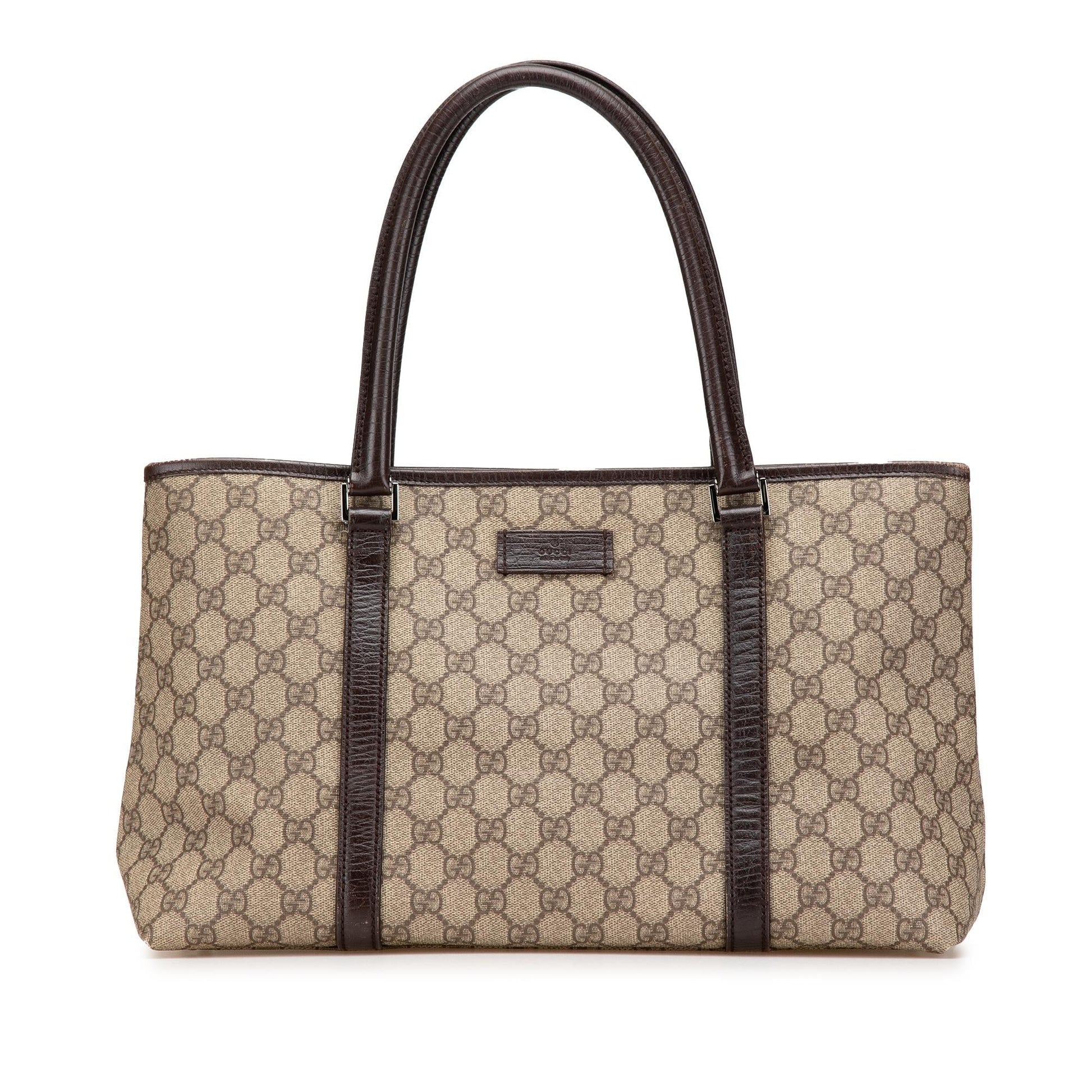 Gucci GG Supreme Canvas Brown Tote Bag