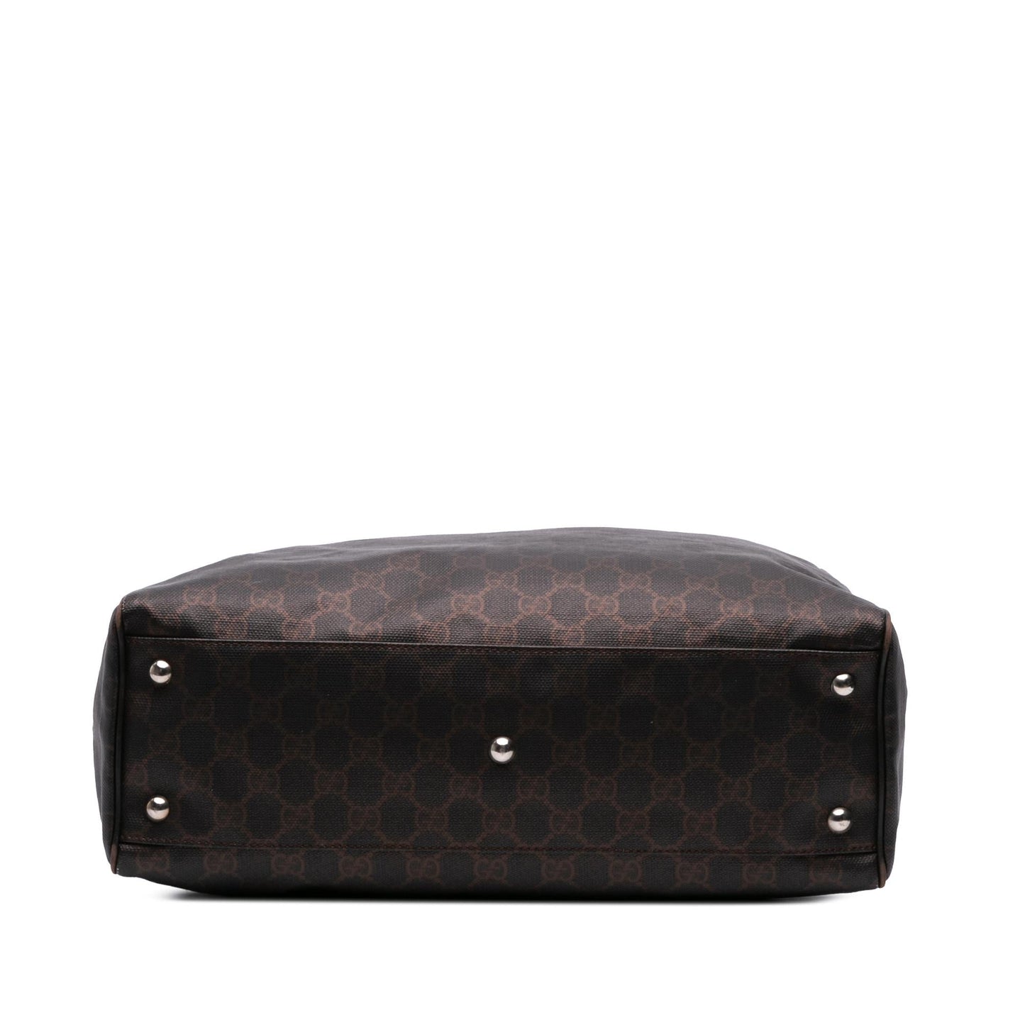 Gucci GG Supreme Canvas Calf Brown Tote Bag Tote 7
