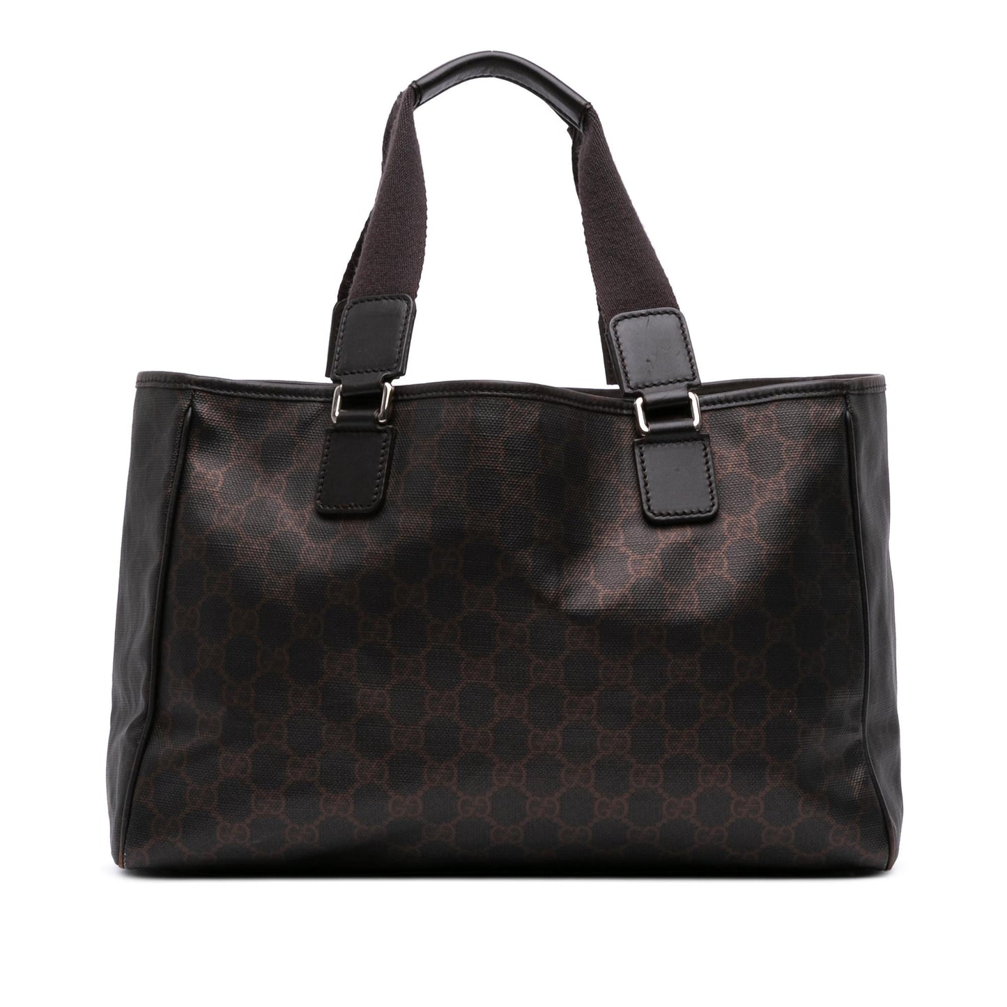 Gucci GG Supreme Canvas Calf Brown Tote Bag Tote 7