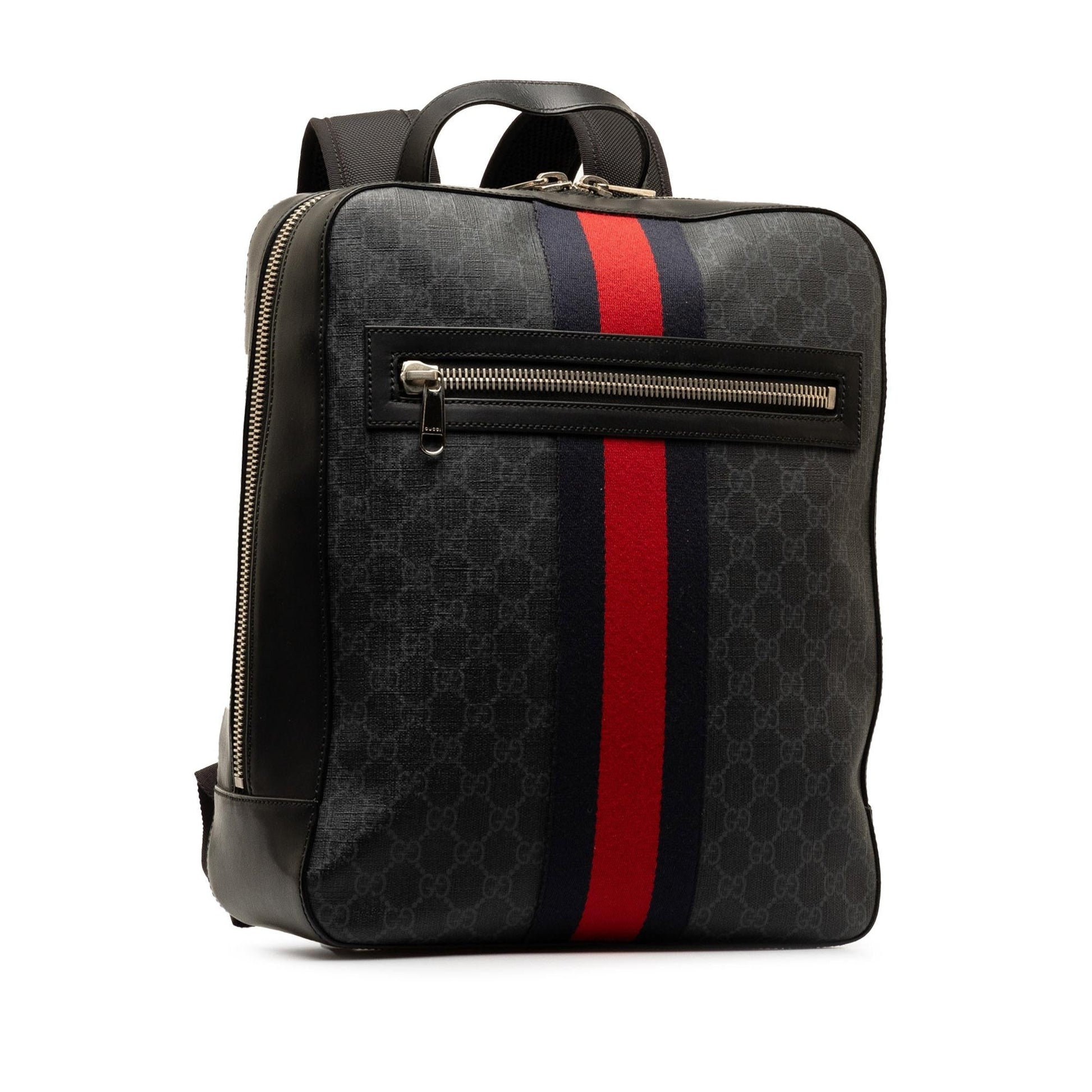 Gucci GG Supreme Web Backpack SHG-Jo83GN Canvas Black