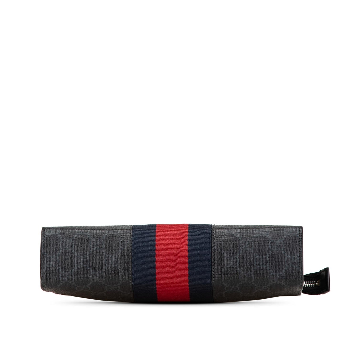 Gucci GG Supreme Web Canvas Black Clutch Bag Web Clutch