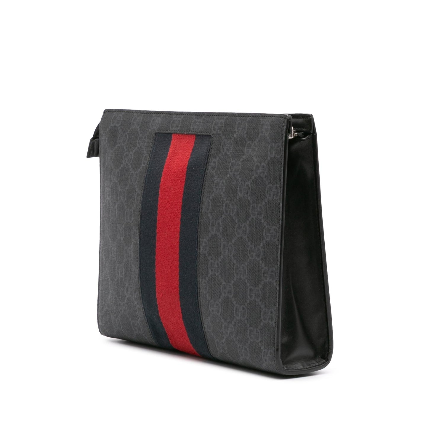 Gucci GG Supreme Web Canvas Black Clutch Bag Clutch 1