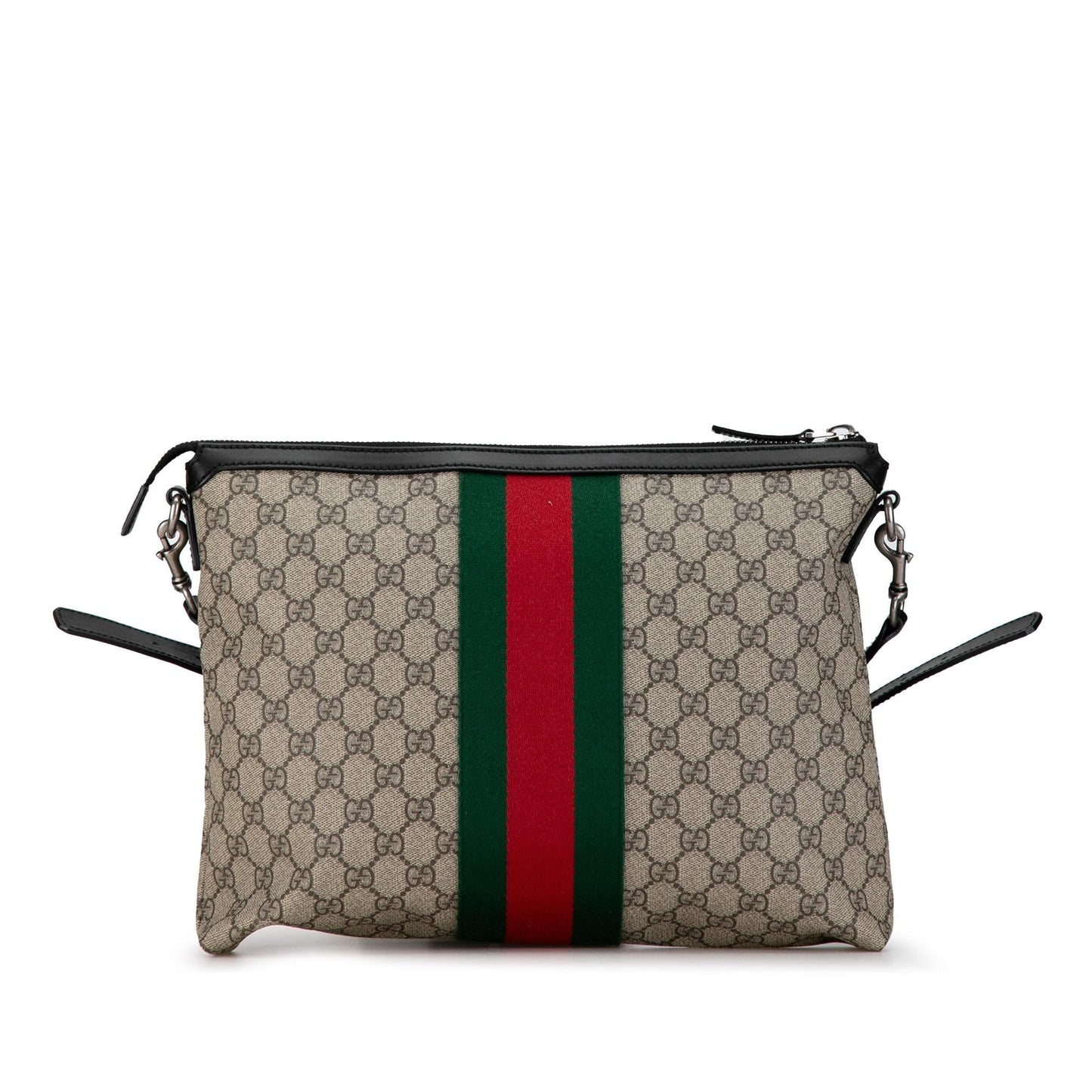 Gucci GG Supreme Web SHG-EfVoA0 Canvas Calf Brown Crossbody Bag