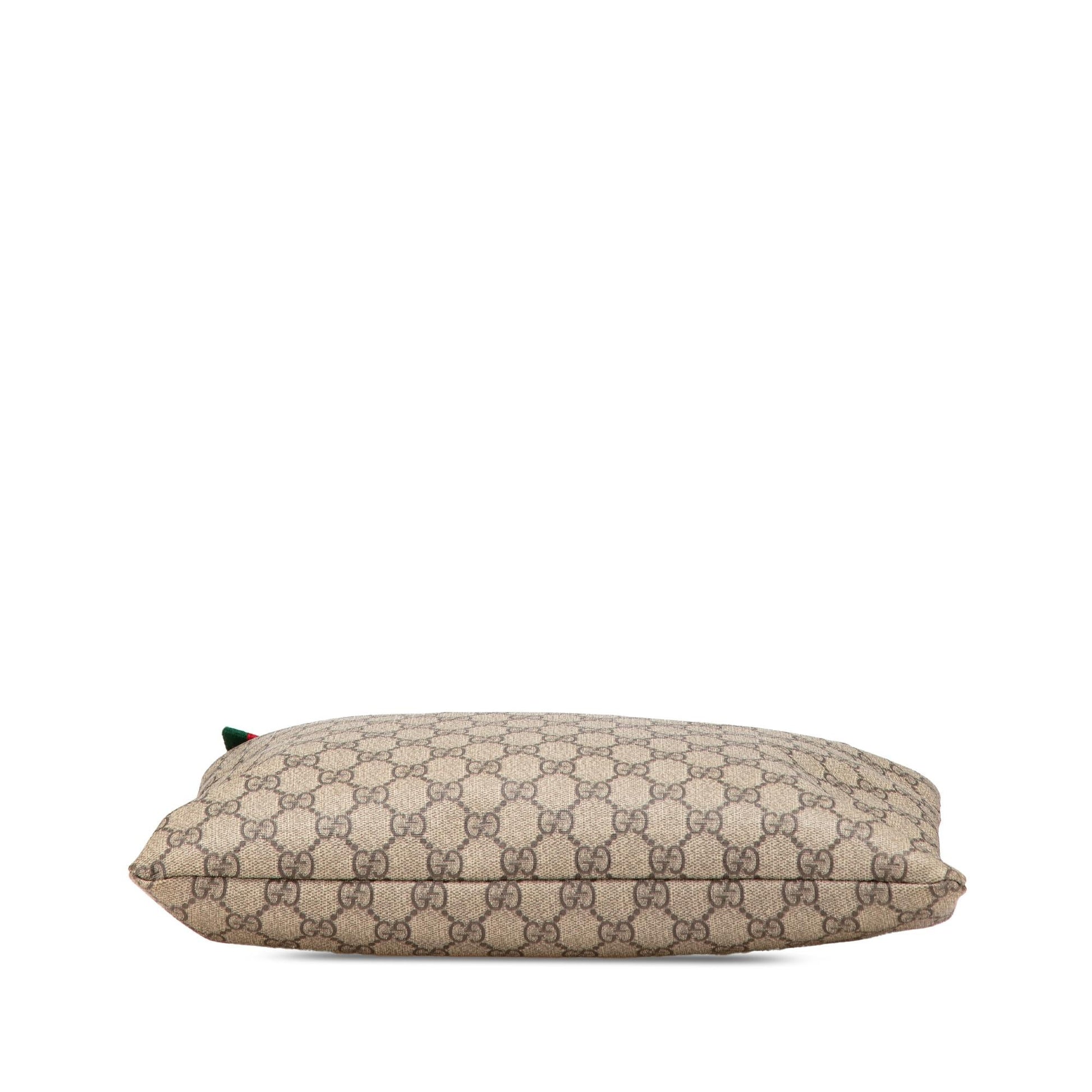 Gucci GG Supreme Web Canvas Brown Crossbody Bag