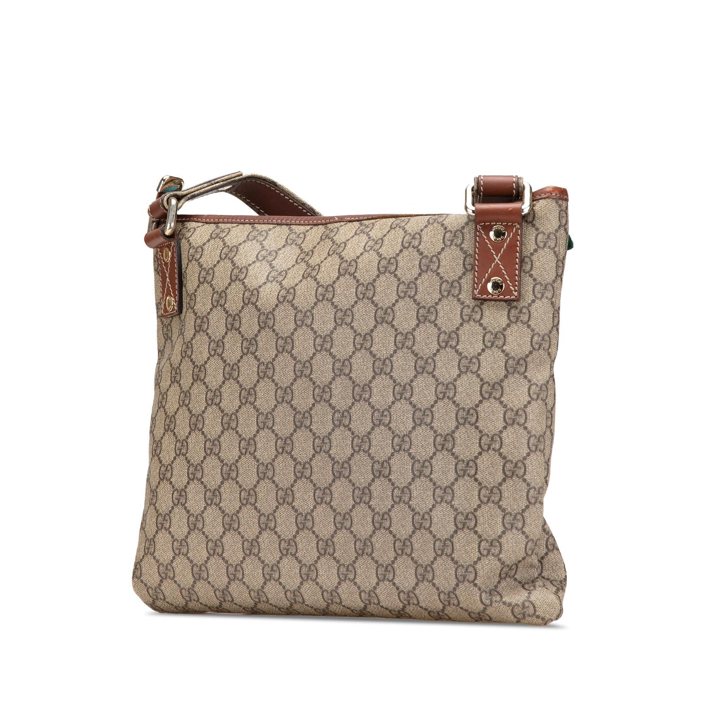 Gucci GG Supreme Web Canvas Brown Crossbody Bag