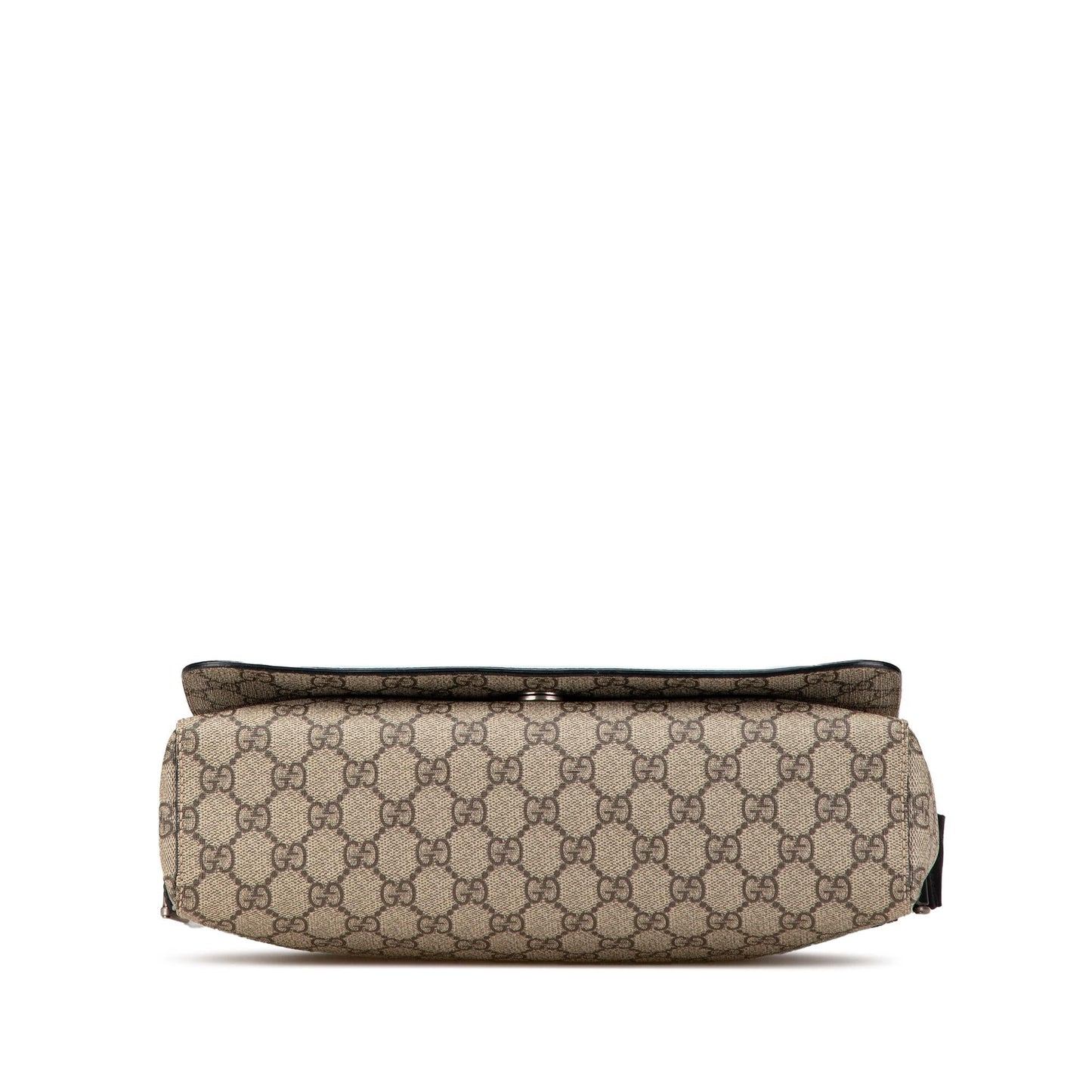 Gucci GG Supreme Web Messenger SHG-oZ339u Canvas Brown Flap Crossbody Bag
