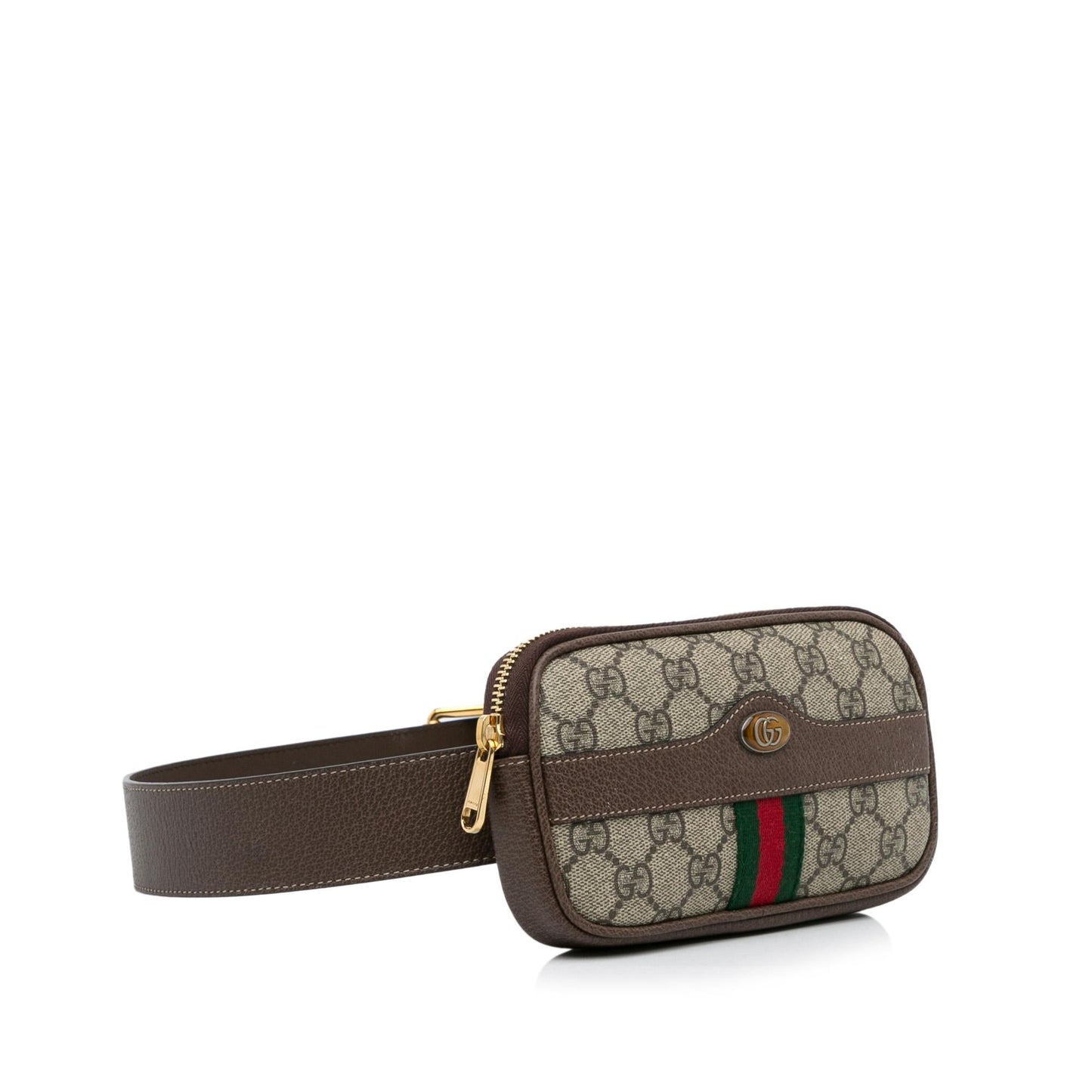 Gucci GG Supreme Web Ophidia Belt Canvas Brown Accessory Shg Fiv3O2