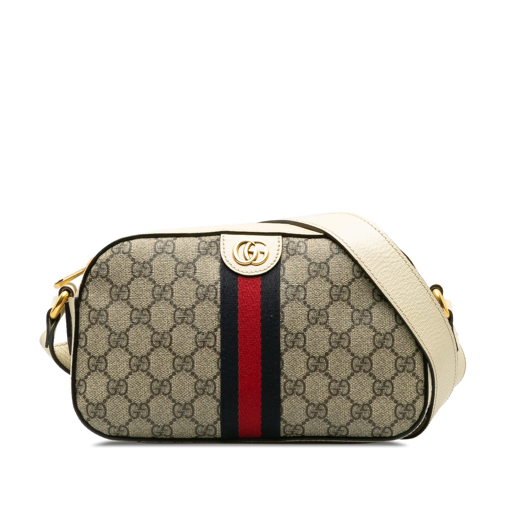 Gucci GG Supreme Web Ophidia SHG-DaQQhW Canvas Brown Crossbody Bag