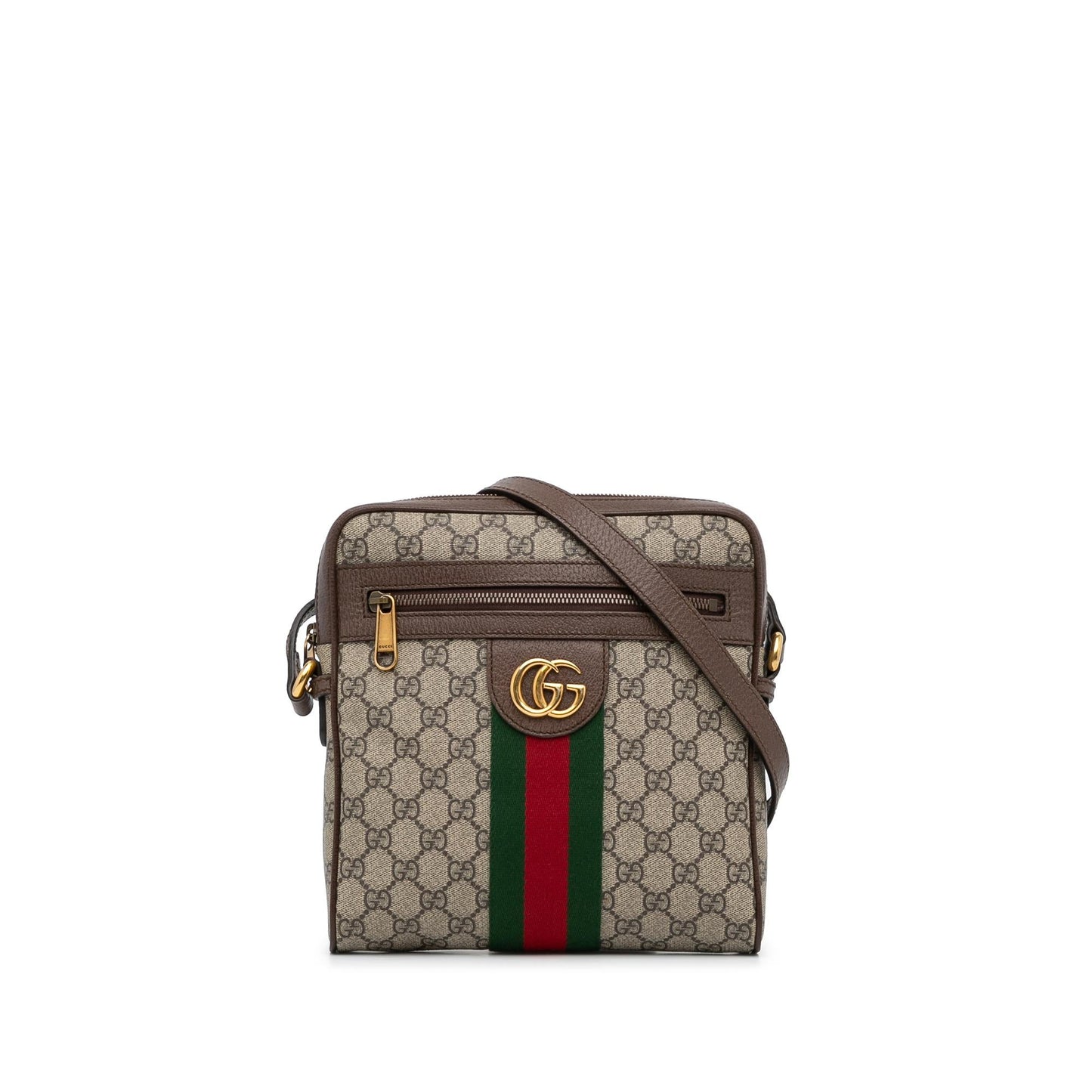 Gucci GG Supreme Web Ophidia SHG-vmiEpP Canvas Brown Crossbody Bag
