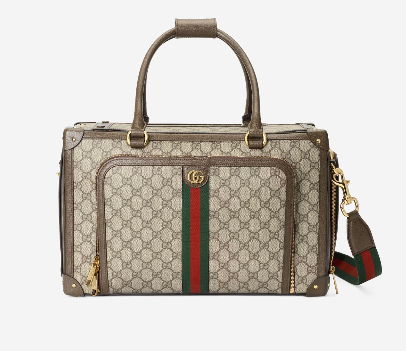 Gucci GG SUPREME WEB PET CARRIER Travel Bag