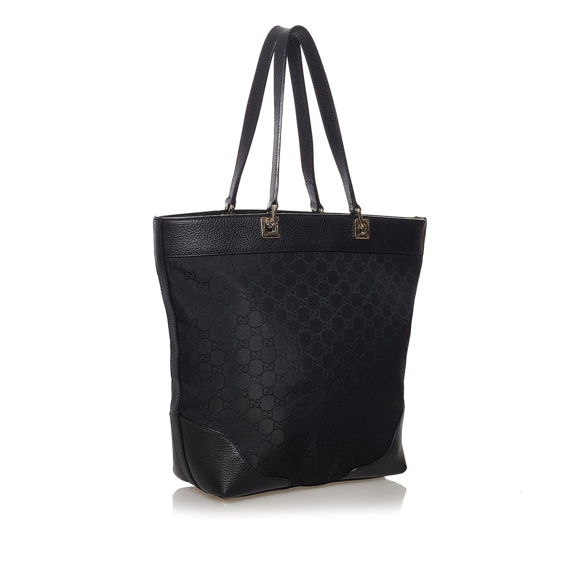 Gucci GG SHG Nylon Black Tote Bag