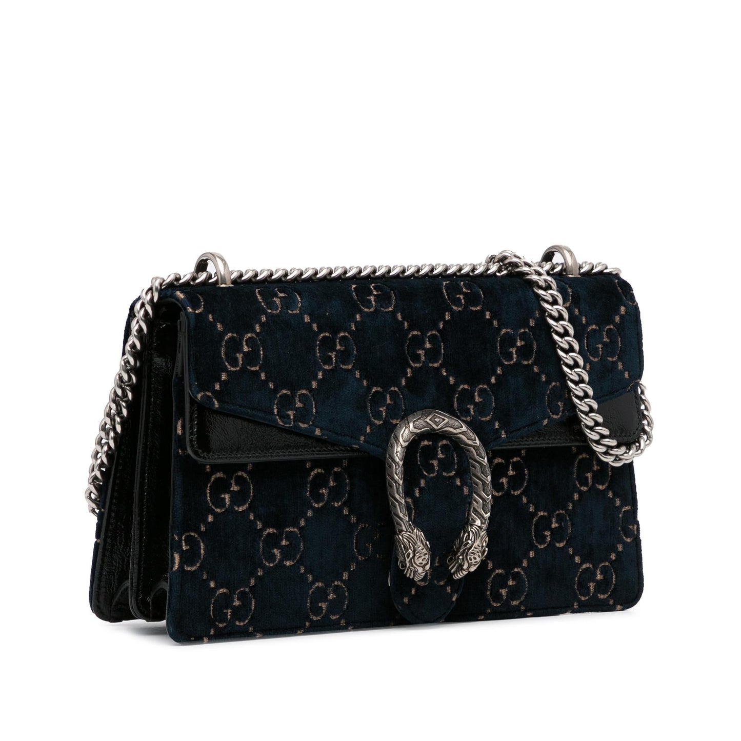 Gucci GG Velvet Dionysus SHG-lw3cdf Calf Black Shoulder Bag