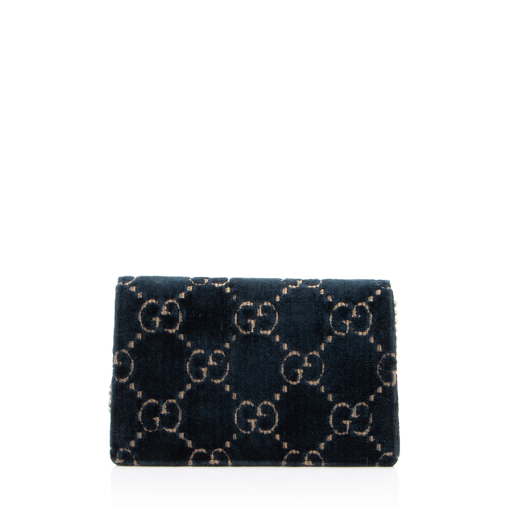 Gucci GG Velvet Dionysus Super SHF-zrKSbu Leather Blue Mini Crossbody Bag