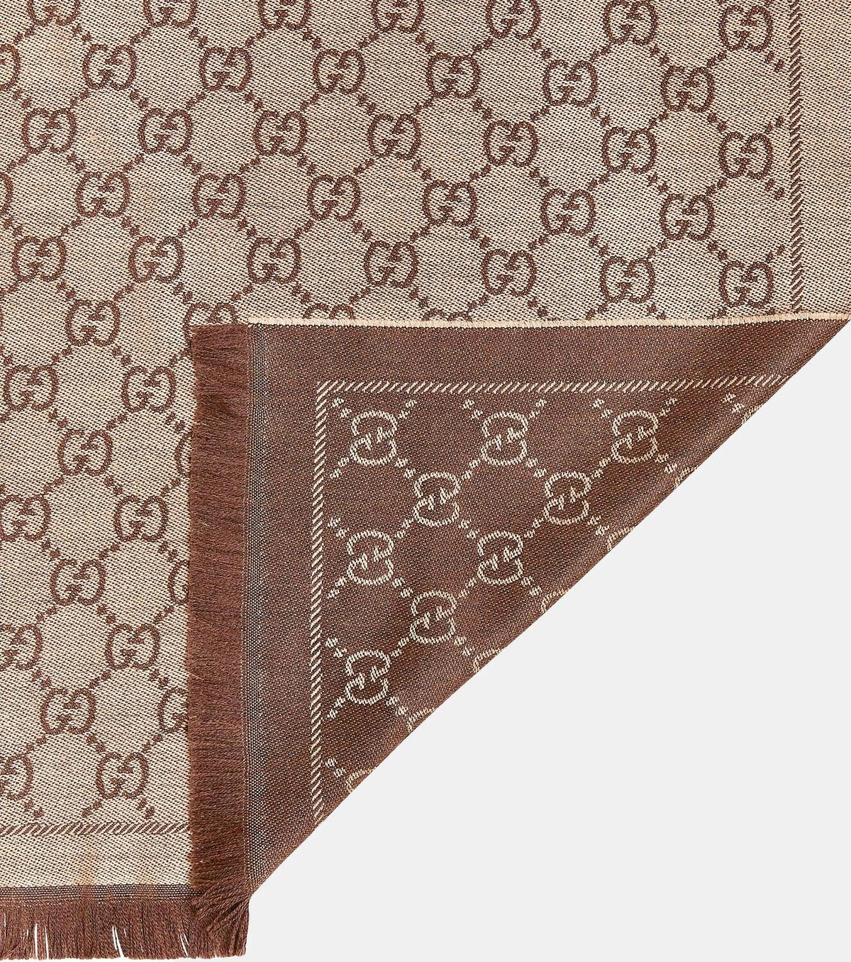 Gucci GG JACQUARD SCARF Wool Apparel