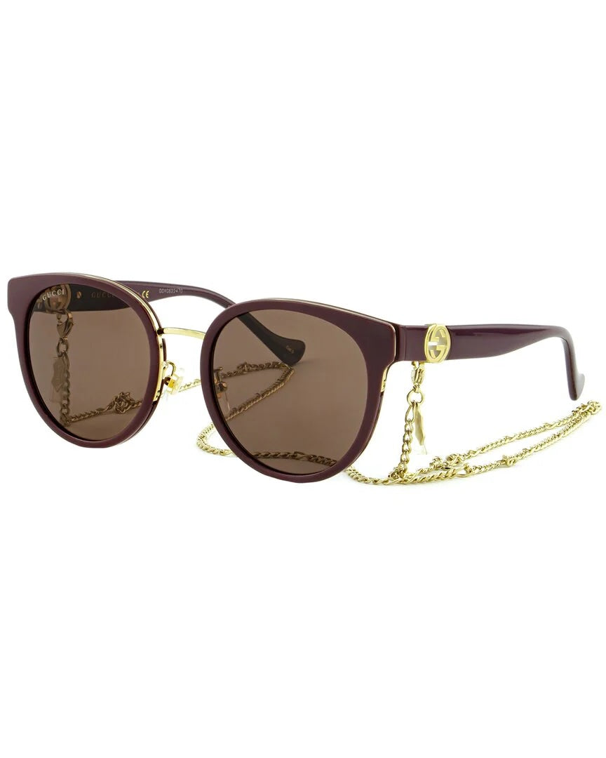 Gucci CAT EYE Chain Sunglasses
