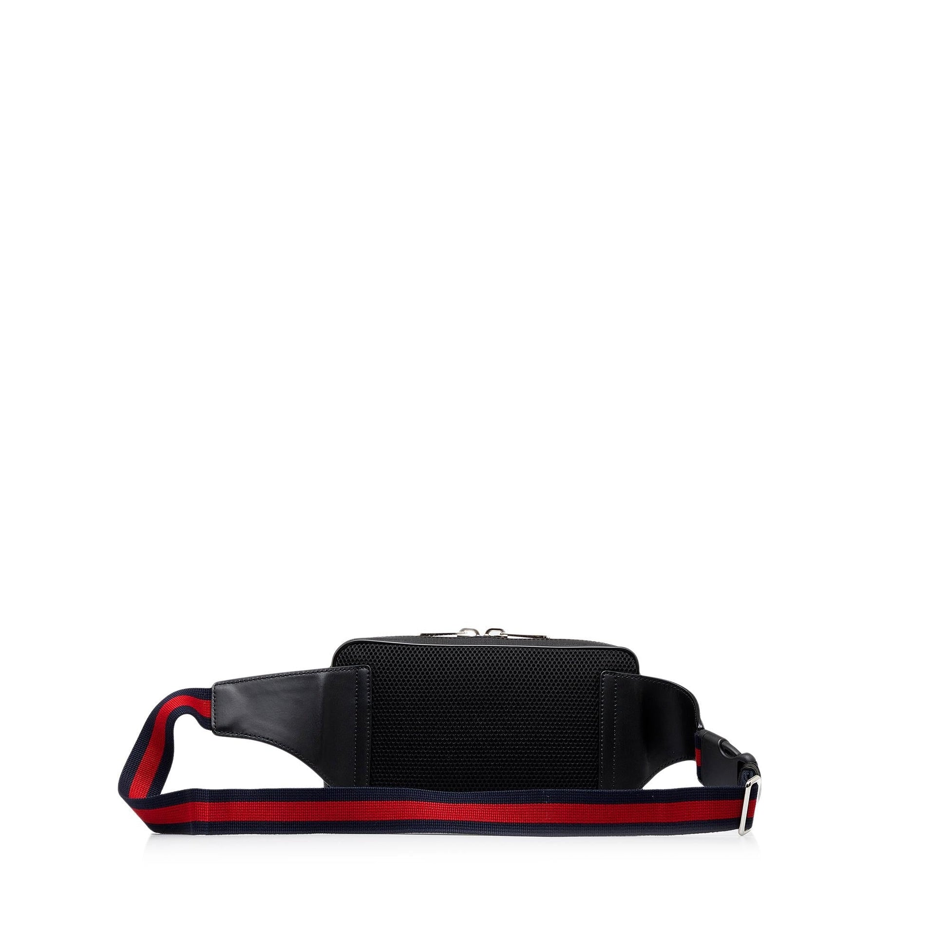 Gucci Gg Supreme Web Belt SHG-7zDHEg Canvas Black Accessory
