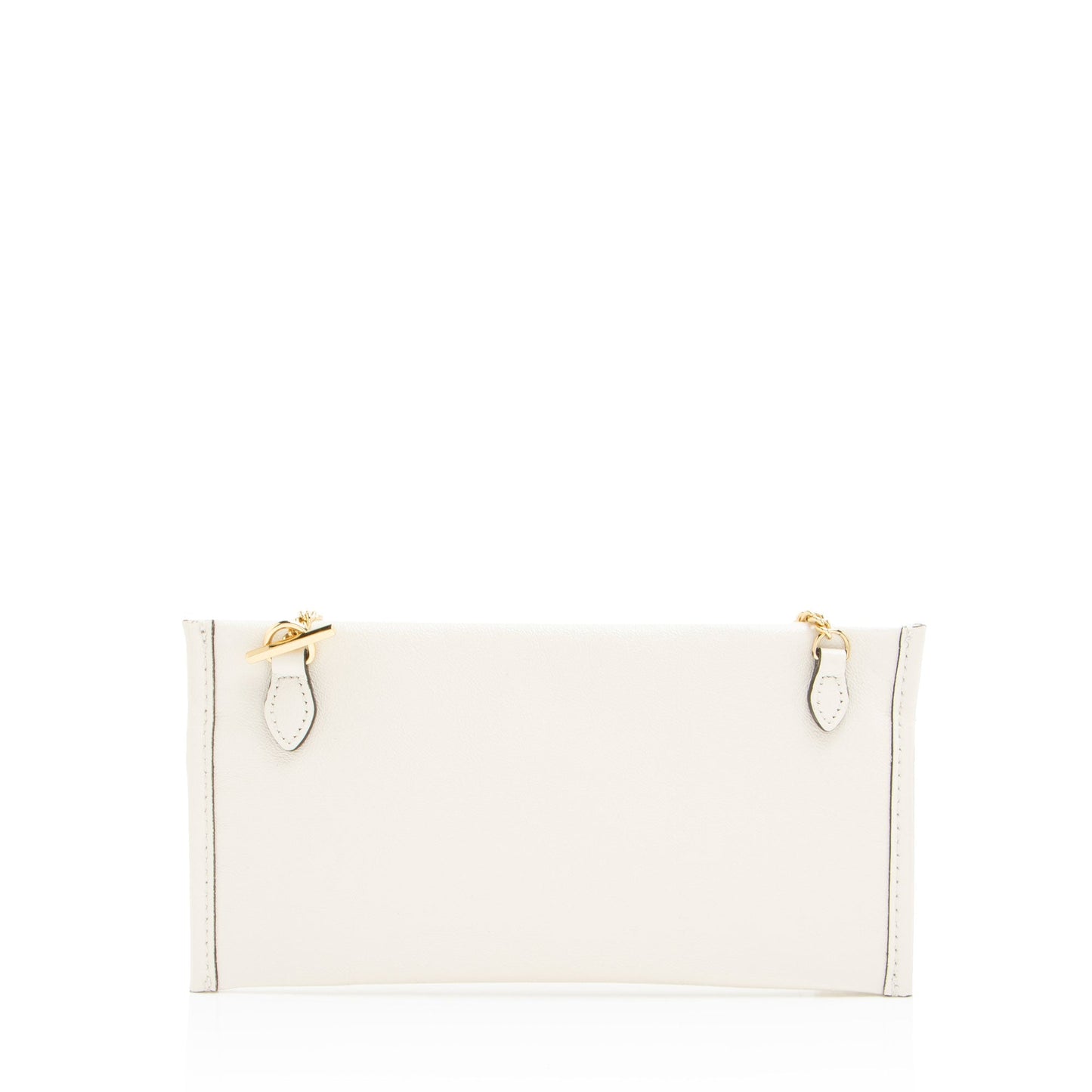 Gucci Glazed Pochette Leather White Clutch Bag