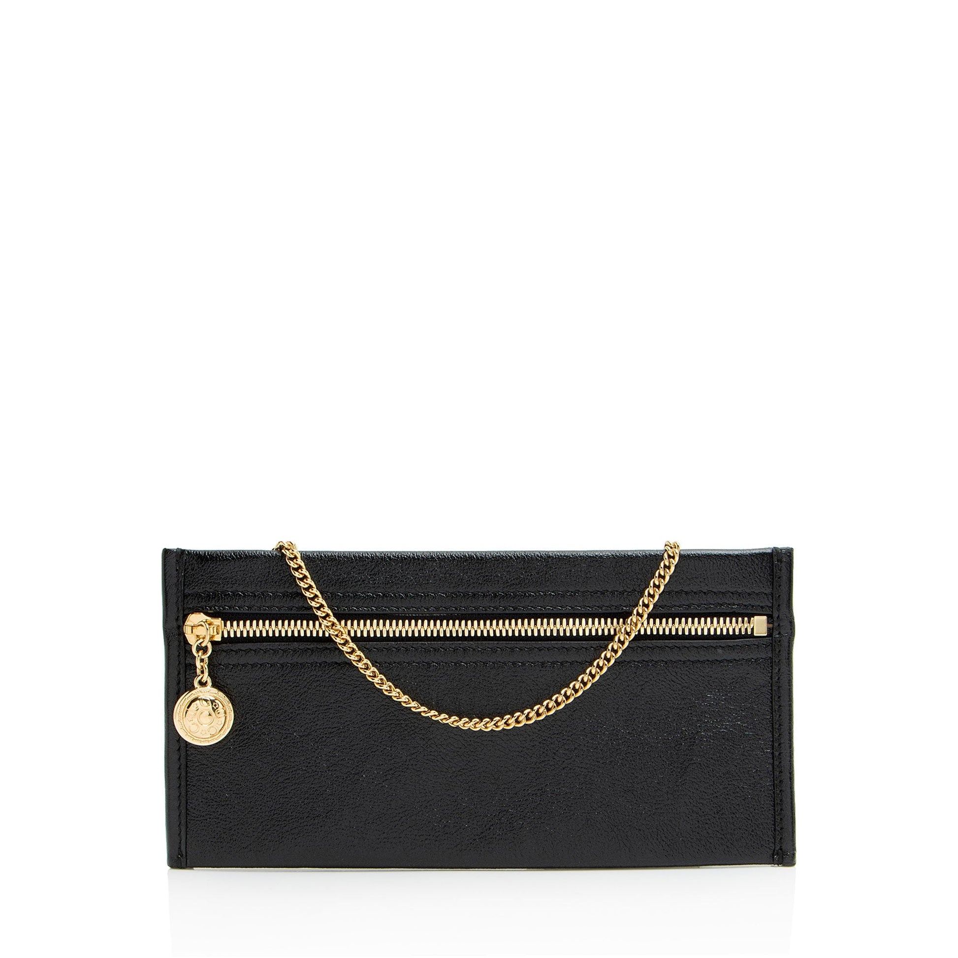 Gucci Glazed Pochette Leather Black Clutch Bag