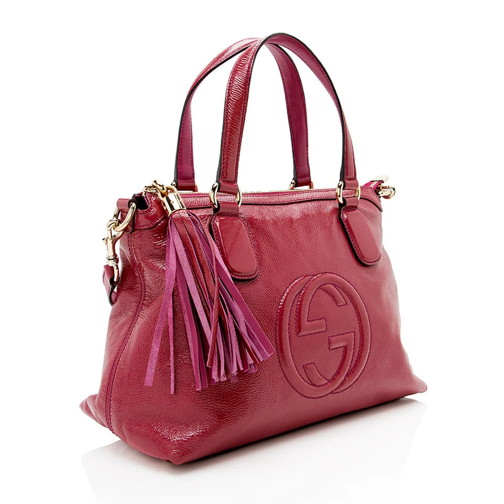 Gucci GG GLAZED SOHO Leather Small Shoulder Bag