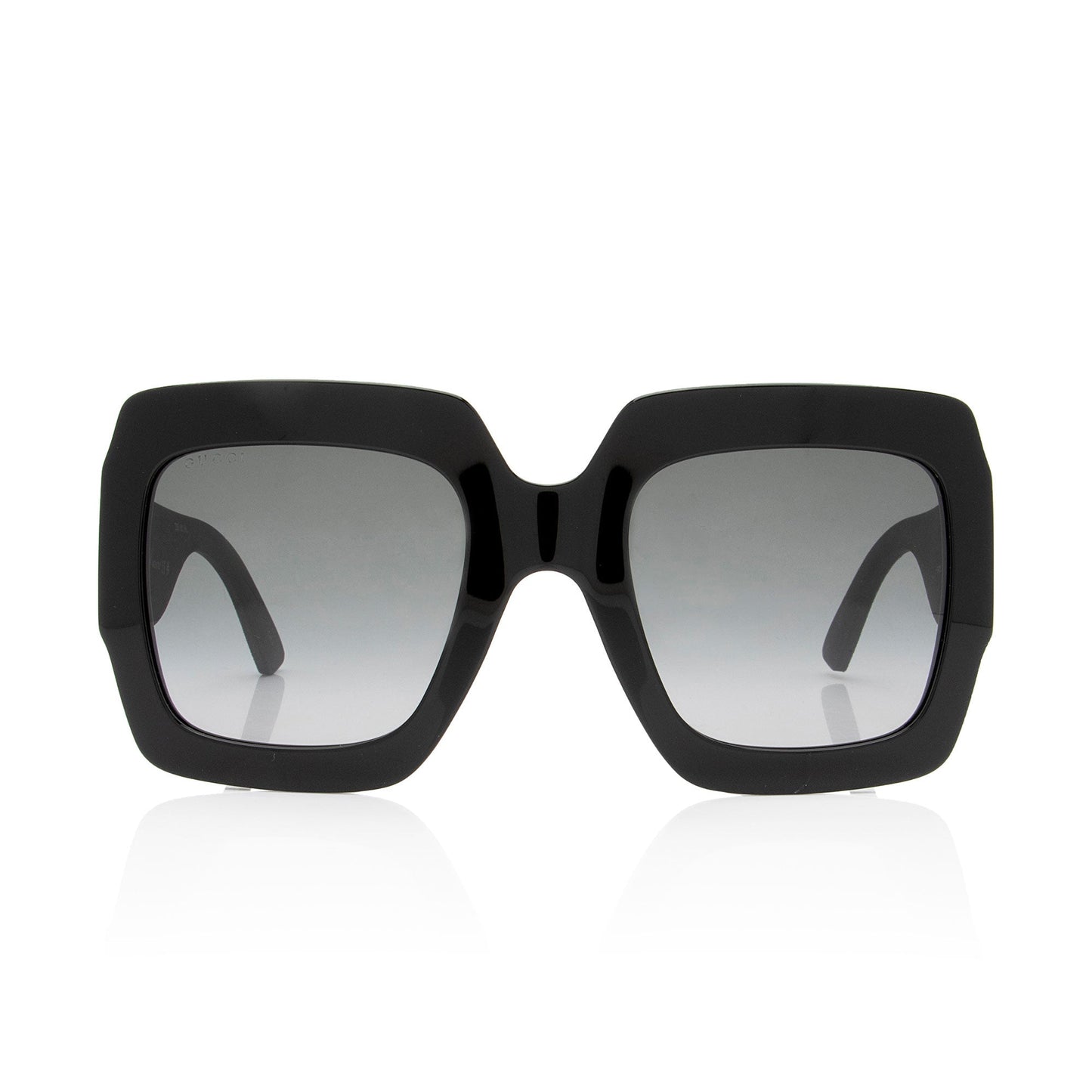 Gucci Glitter Interlocking G Square Sunglasses Black Accessory