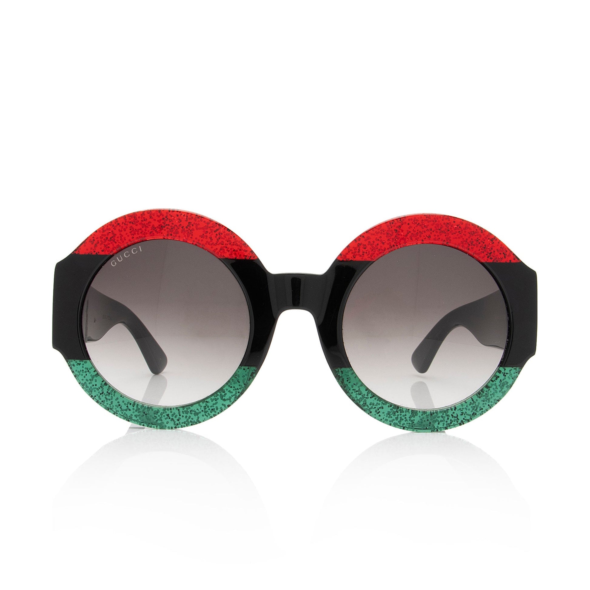 Gucci Glitter Web Interlocking G Oversize Black Red Green Accessory