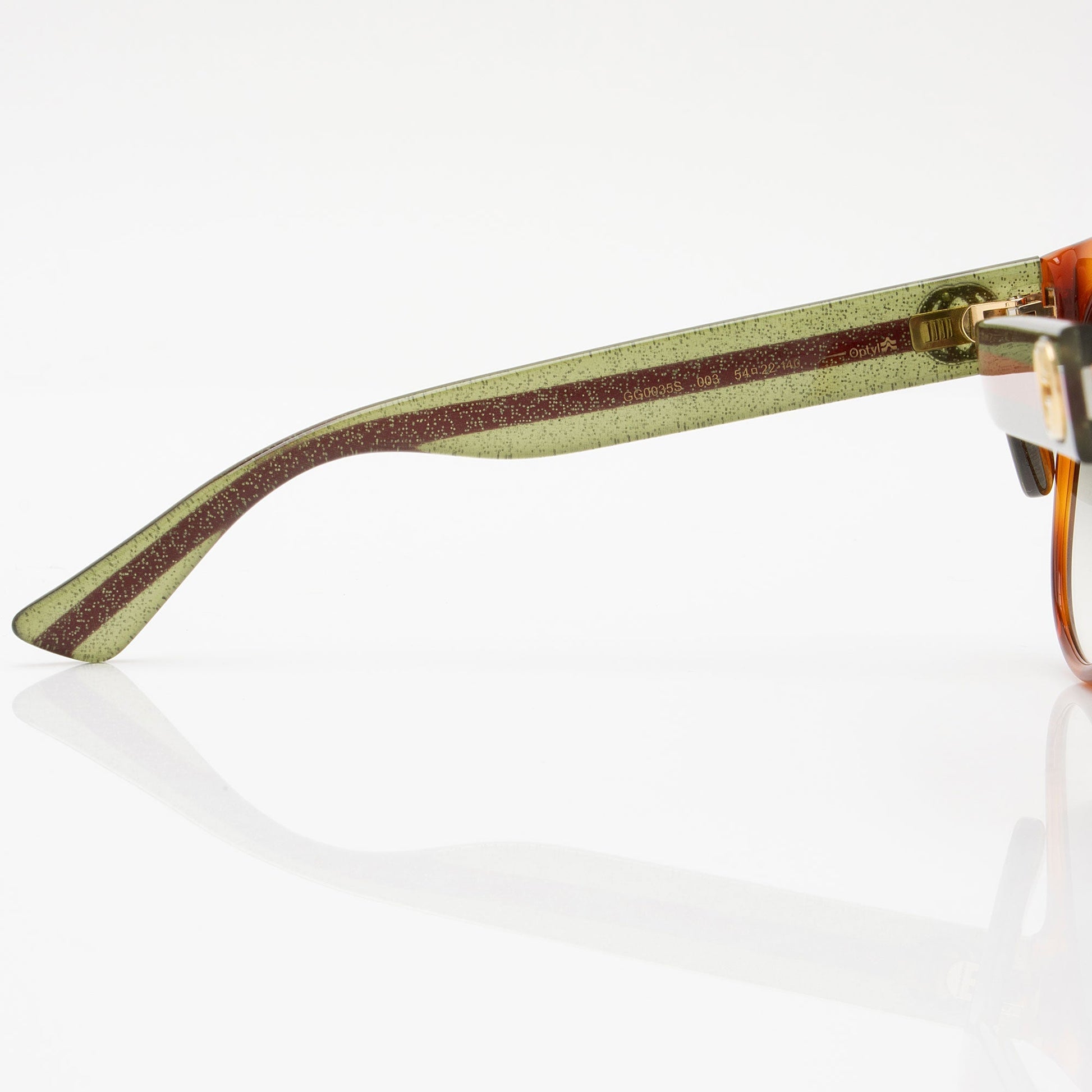 Gucci Glitter Web Interlocking G Round Brown Green Accessory
