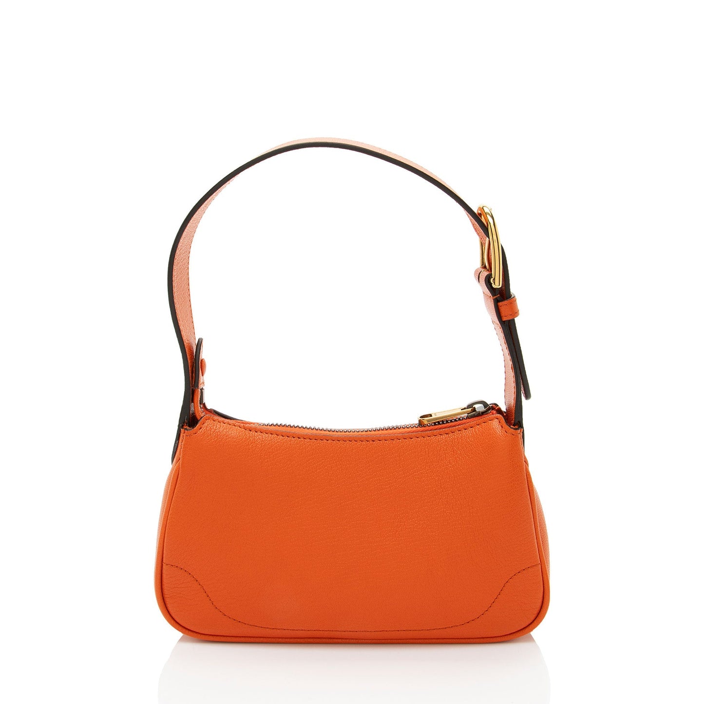 Gucci Goatskin Aphrodite Orange Mini Shoulder Bag