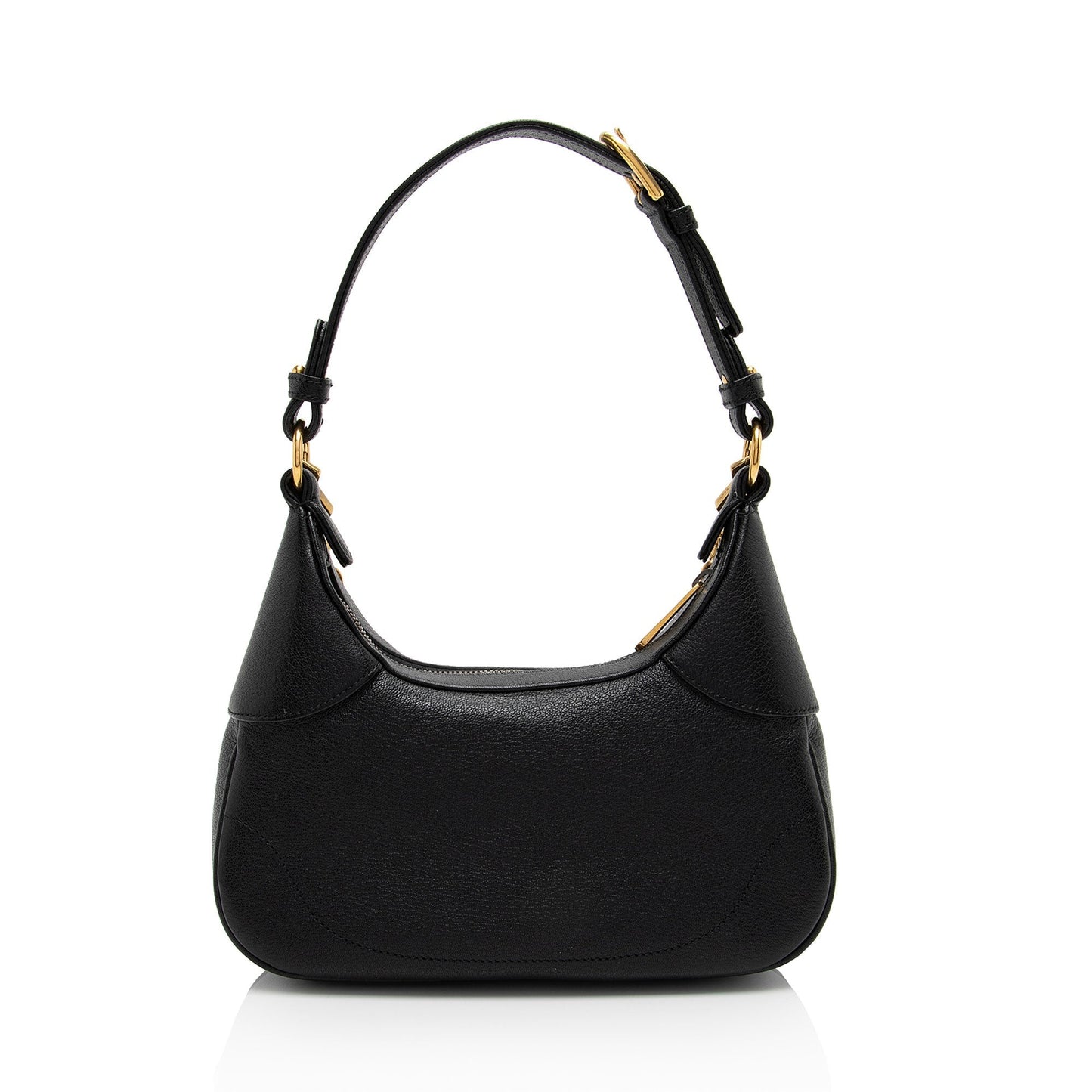 Gucci Goatskin Aphrodite SHF-hEcl8X Leather Black Small Crossbody Bag