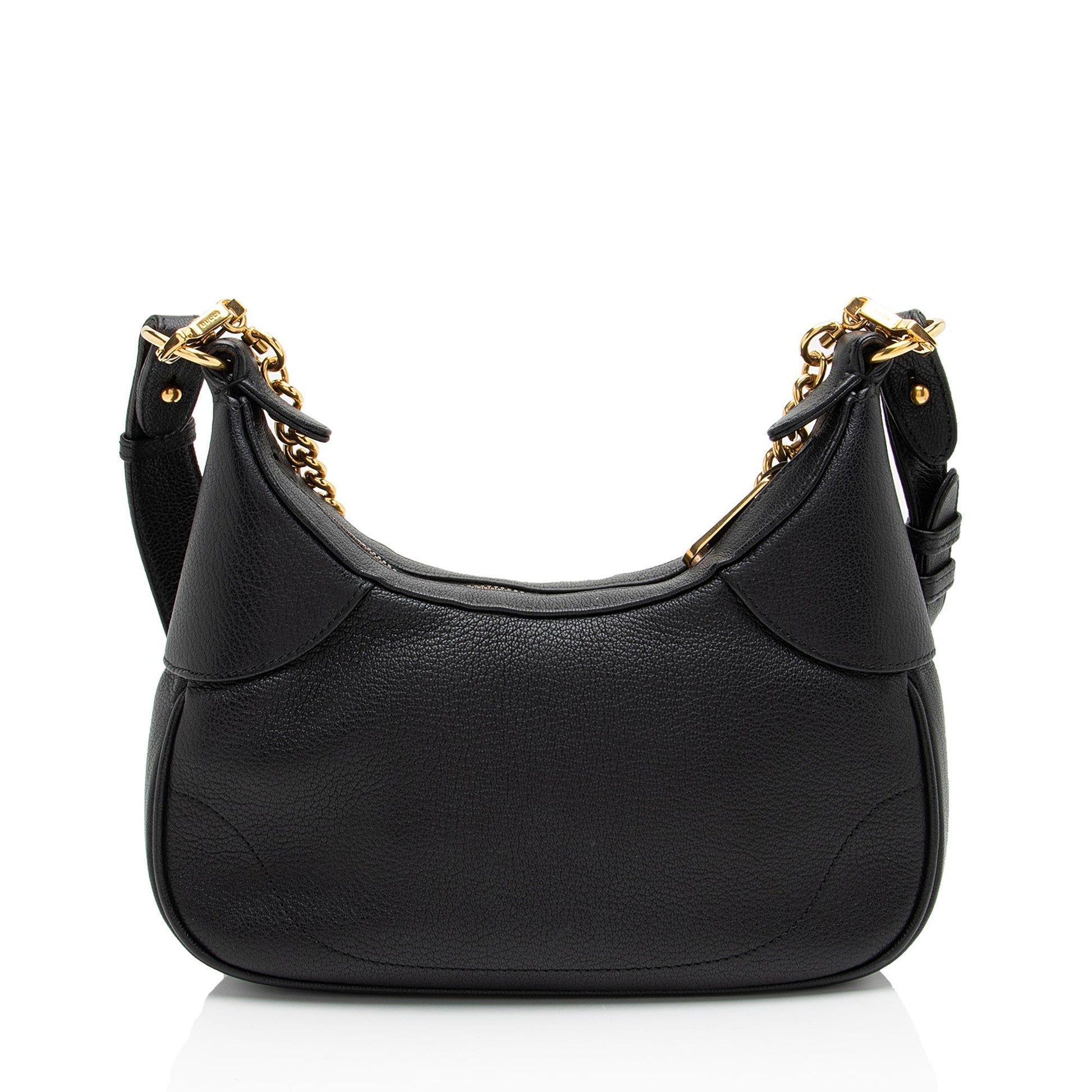 Gucci Goatskin Aphrodite Black Small Crossbody Bag