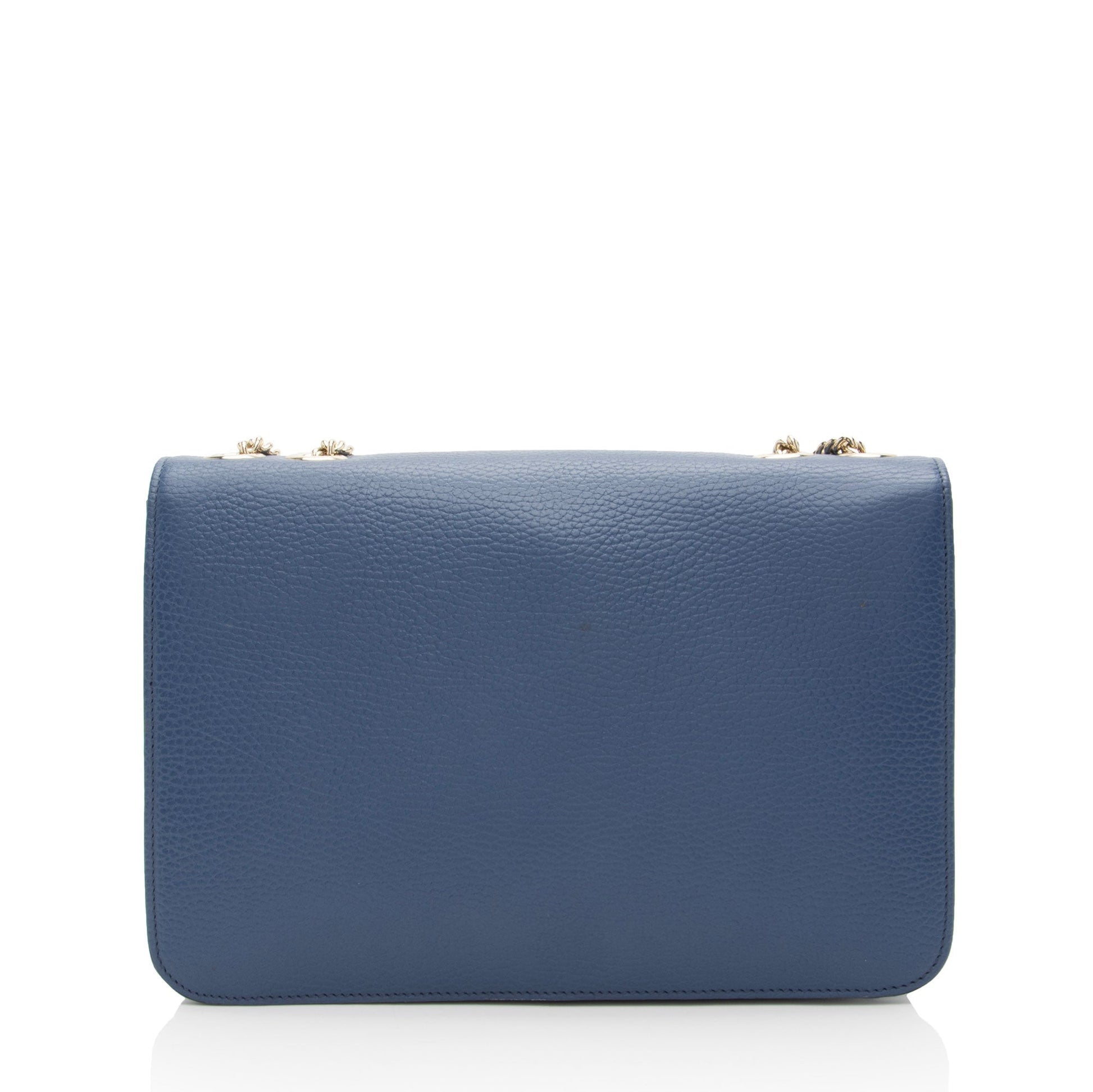 Gucci Grained Interlocking G Calfskin Medium Crossbody Bag