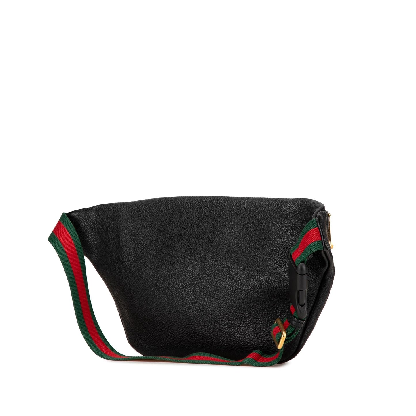 Gucci Grained Belt Calf Calfskin Black Logo Accessory