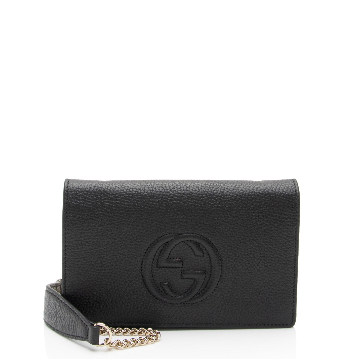 Gucci Grained Soho Wallet on SHF-y4vS3S Leather Black Chain Crossbody Bag