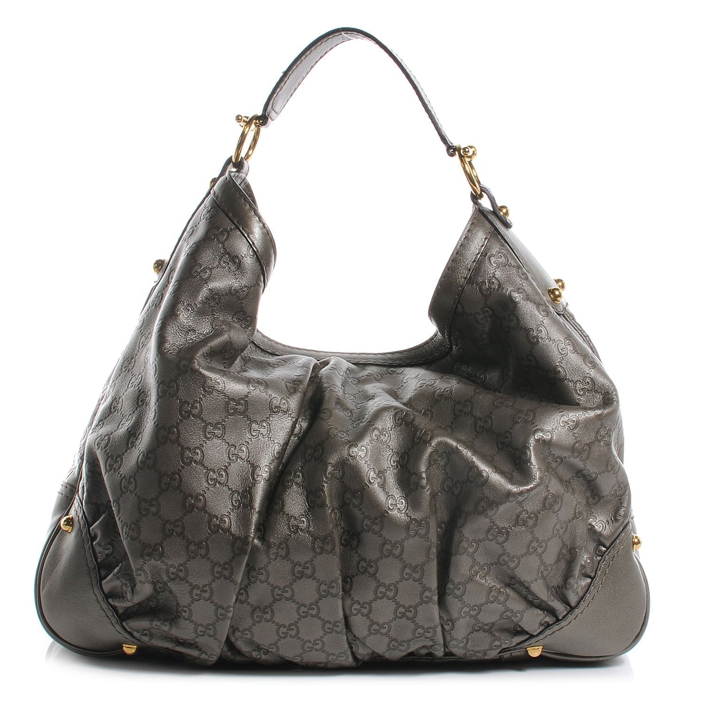 Gucci JOCKEY Leather Shoulder Bag