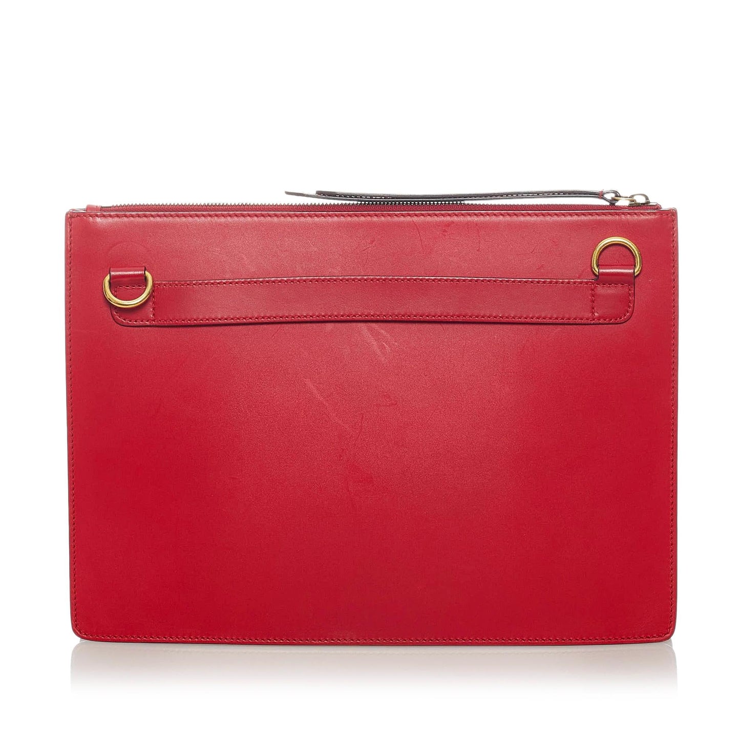 Gucci Ghost Messenger SHG Leather Calf Red Crossbody Bag